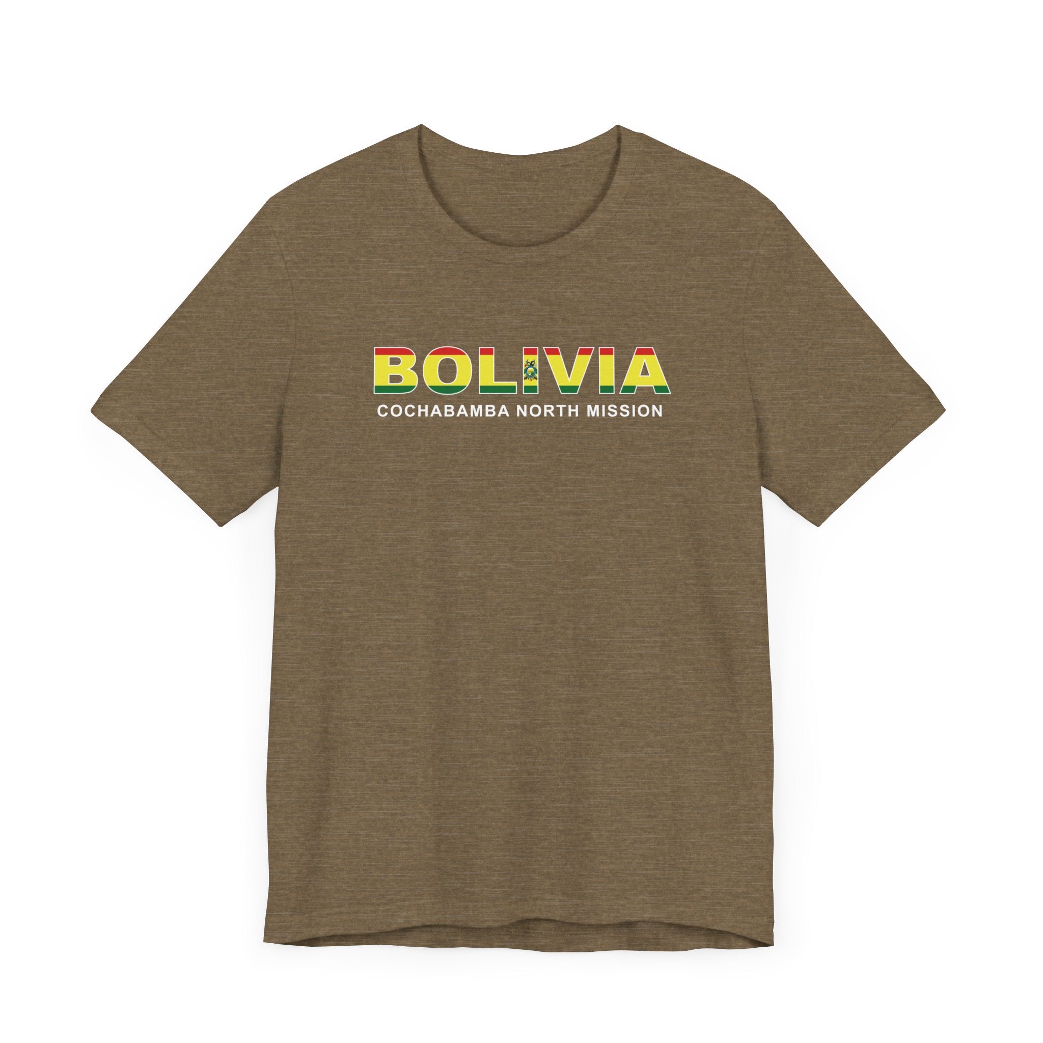 Bolivia Cochabamba North Mission Flag Title T-shirt - Latter-Day Saint LDS Missionary Gift - Book of Mormon