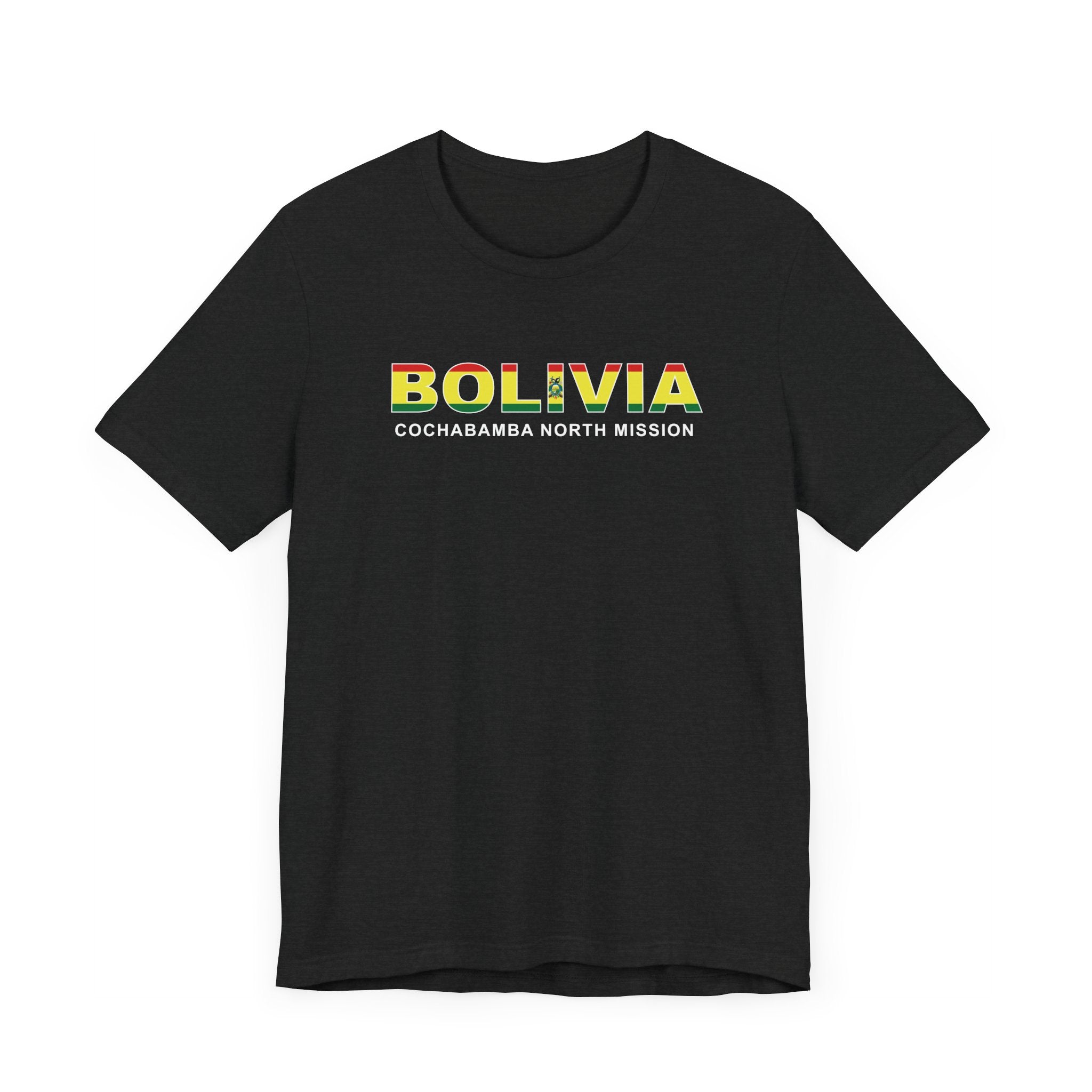 Bolivia Cochabamba North Mission Flag Title T-shirt - Latter-Day Saint LDS Missionary Gift - Book of Mormon