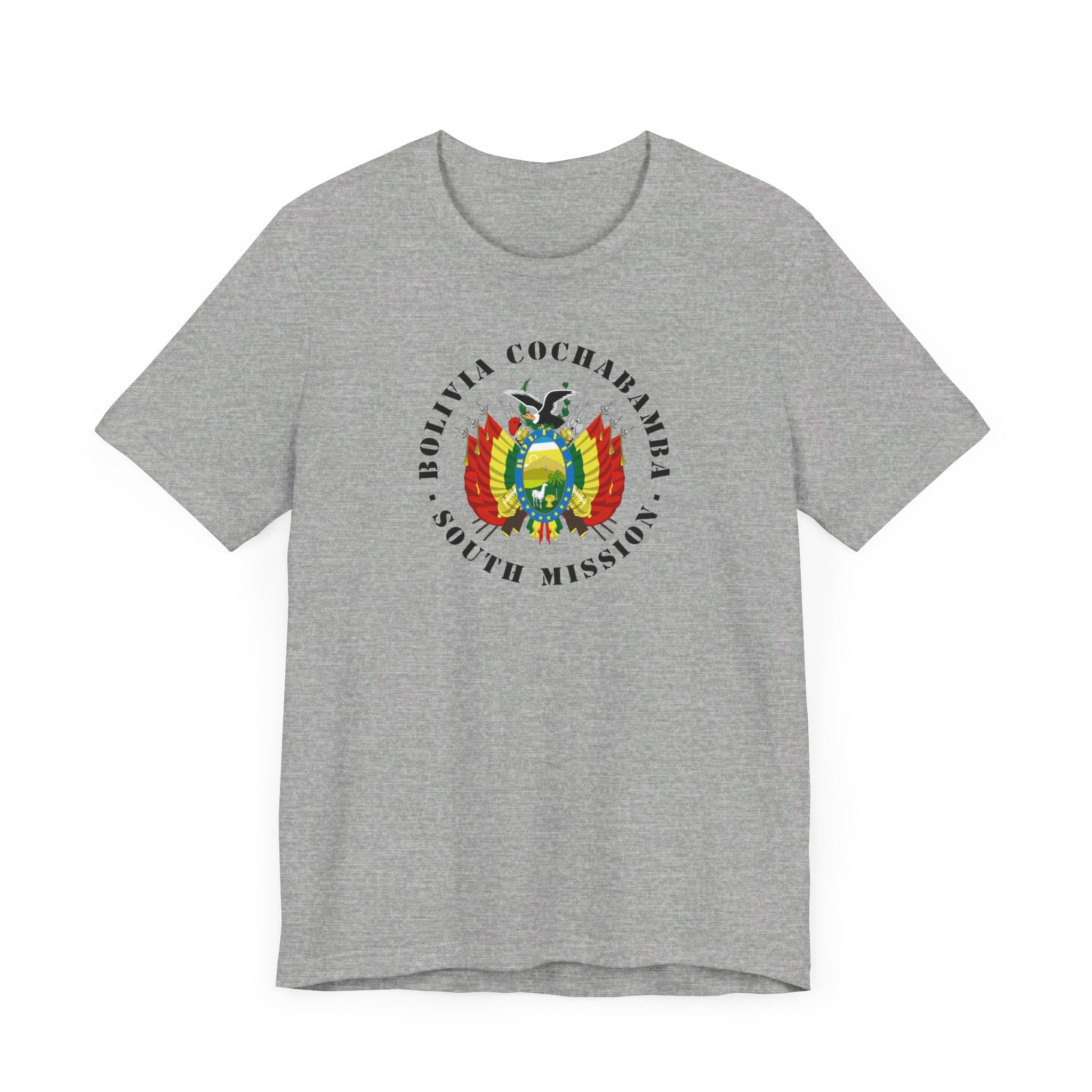 Bolivia Cochabamba South Mission Circular Flag T-shirt - Mission Wishlist - LDS Missionary Gift Store