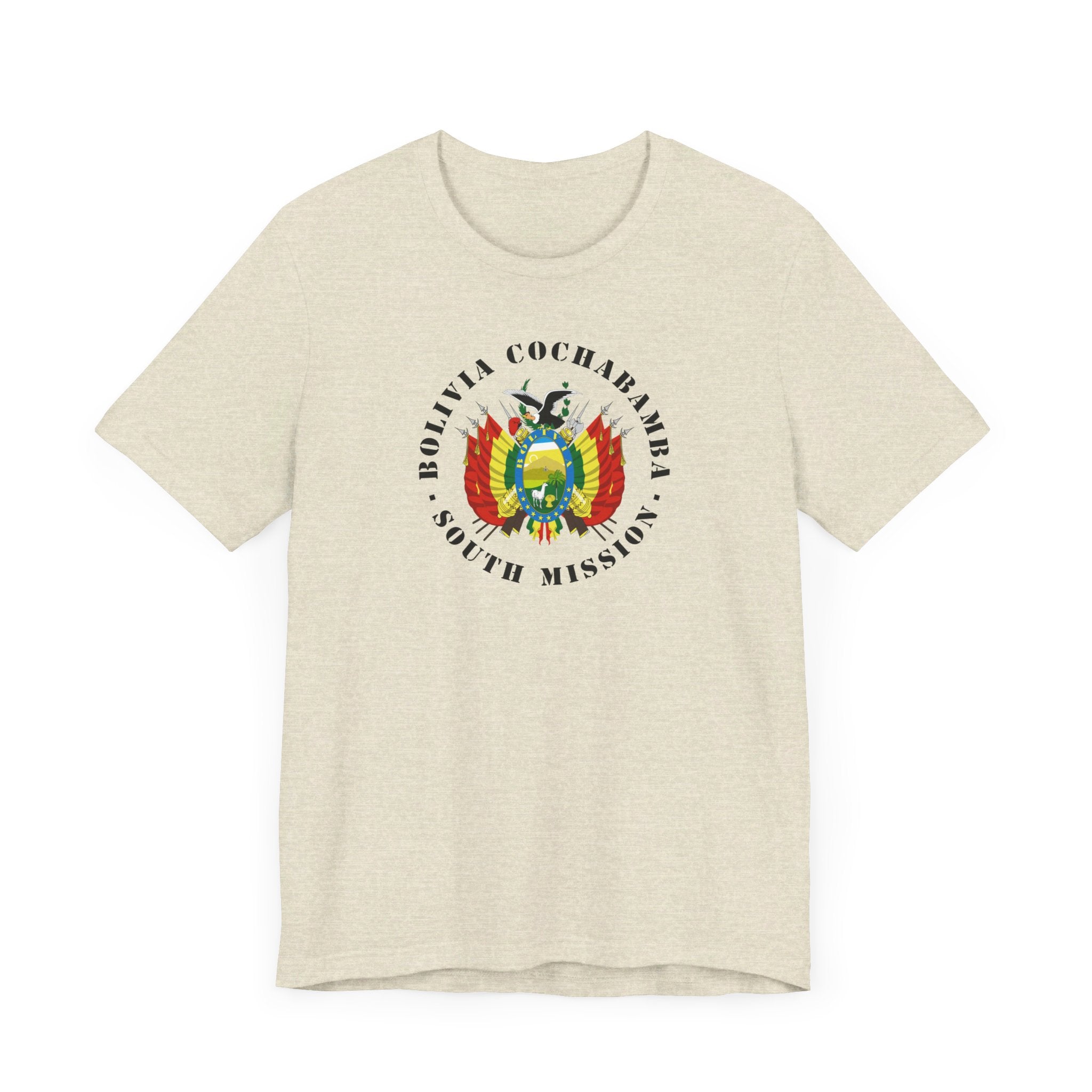 Bolivia Cochabamba South Mission Circular Flag T-shirt - Mission Wishlist - LDS Missionary Gift Store