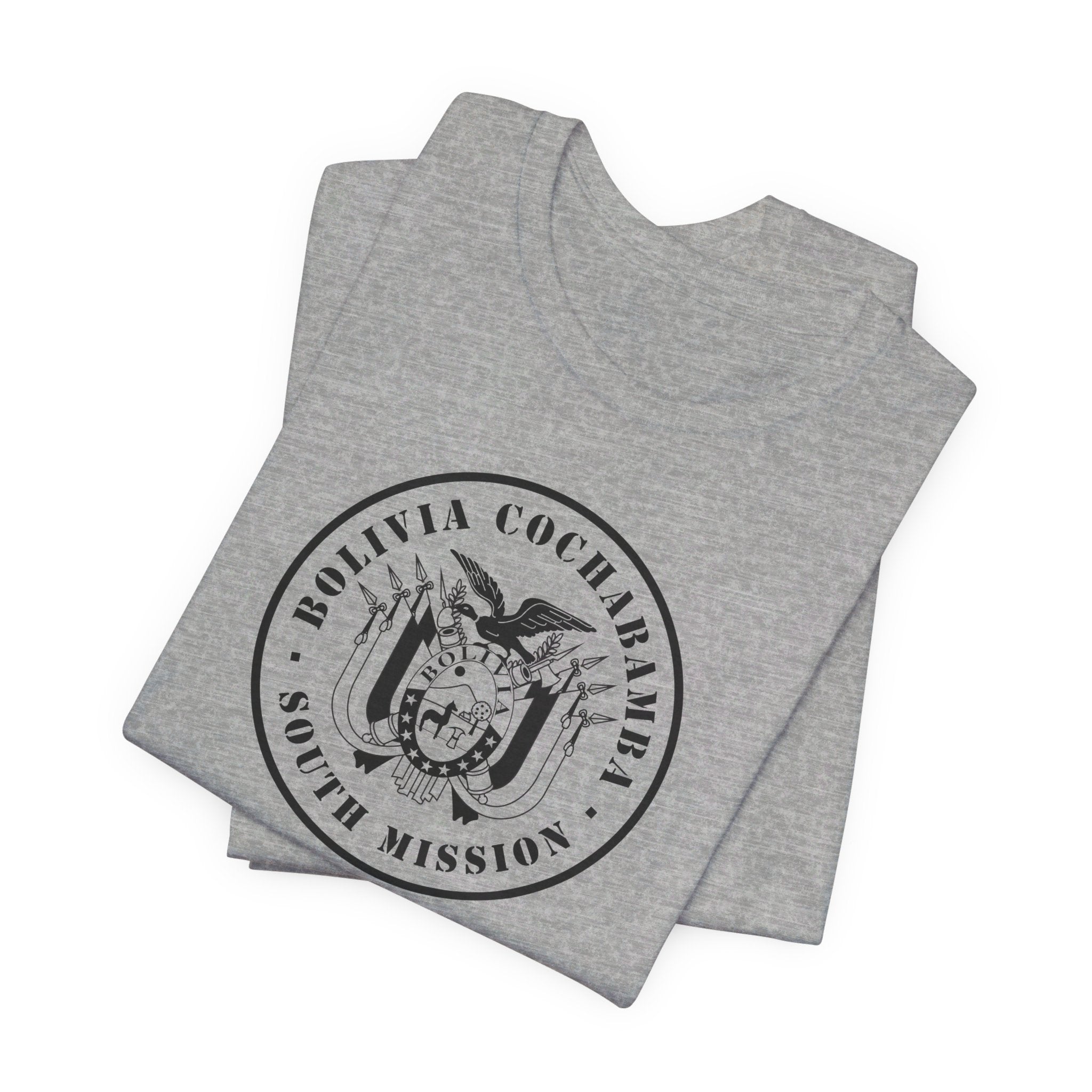 Bolivia Cochabamba South Mission Circular Monochrome Logo T-Shirt - Mission Wishlist - LDS Missionary Gift Store