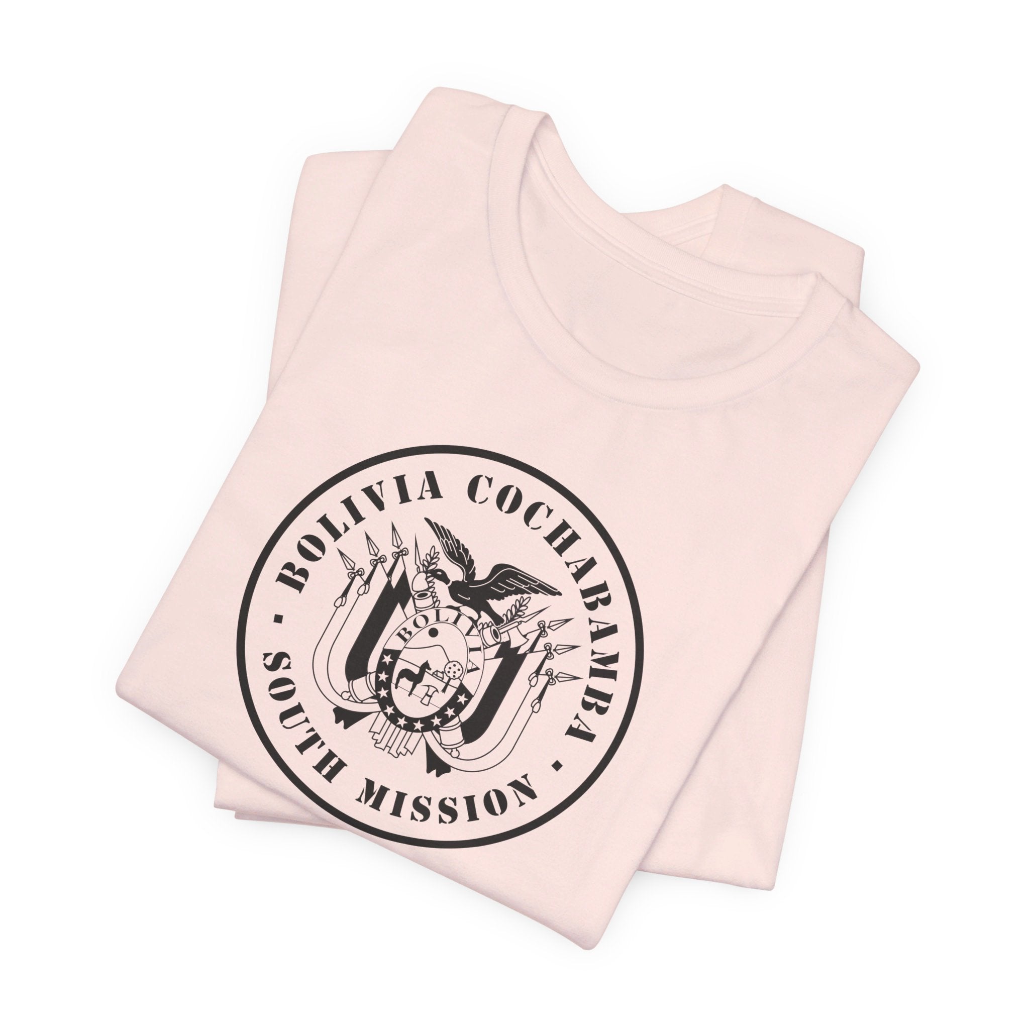 Bolivia Cochabamba South Mission Circular Monochrome Logo T-Shirt - Mission Wishlist - LDS Missionary Gift Store