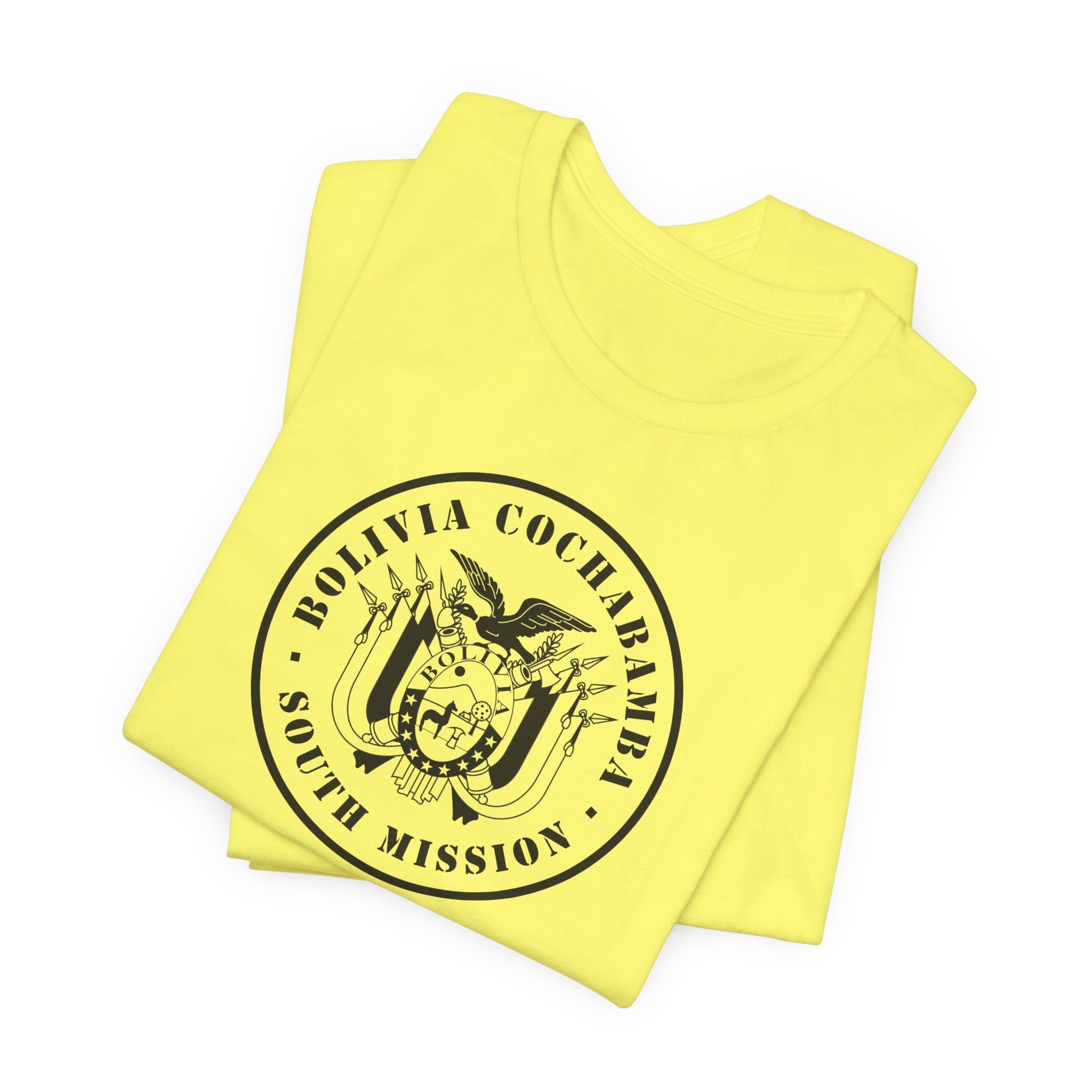 Bolivia Cochabamba South Mission Circular Monochrome Logo T-Shirt - Mission Wishlist - LDS Missionary Gift Store