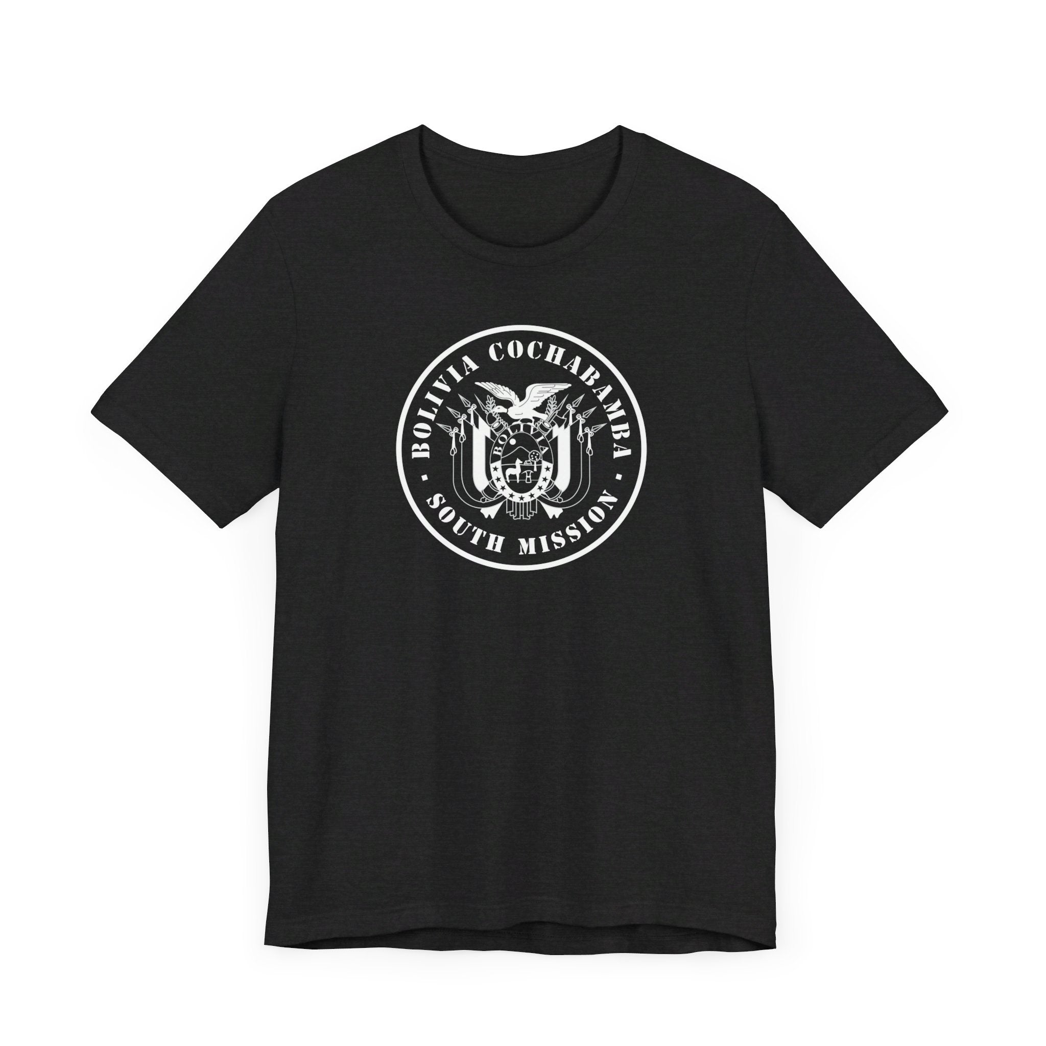 Bolivia Cochabamba South Mission Circular Monochrome Logo T-Shirt - Mission Wishlist - LDS Missionary Gift Store