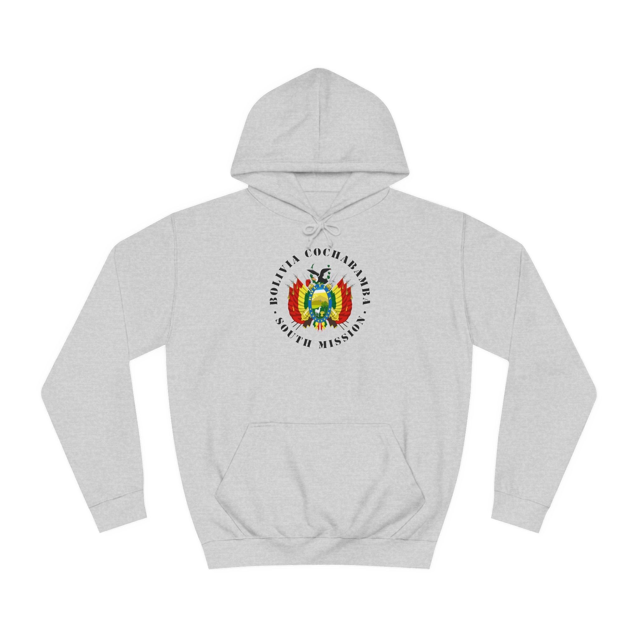 Bolivia Cochabamba South Mission Flag Logo (Black Border) College Hoodie - Latter-Day Saint LDS Missionary Gift - Book of Mormon