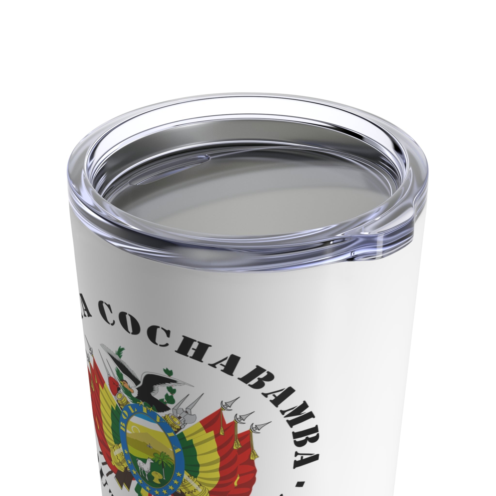 Bolivia Cochabamba South Mission Flag Logo Tumbler 20oz White - Latter-Day Saint LDS Missionary Gift - Book of Mormon