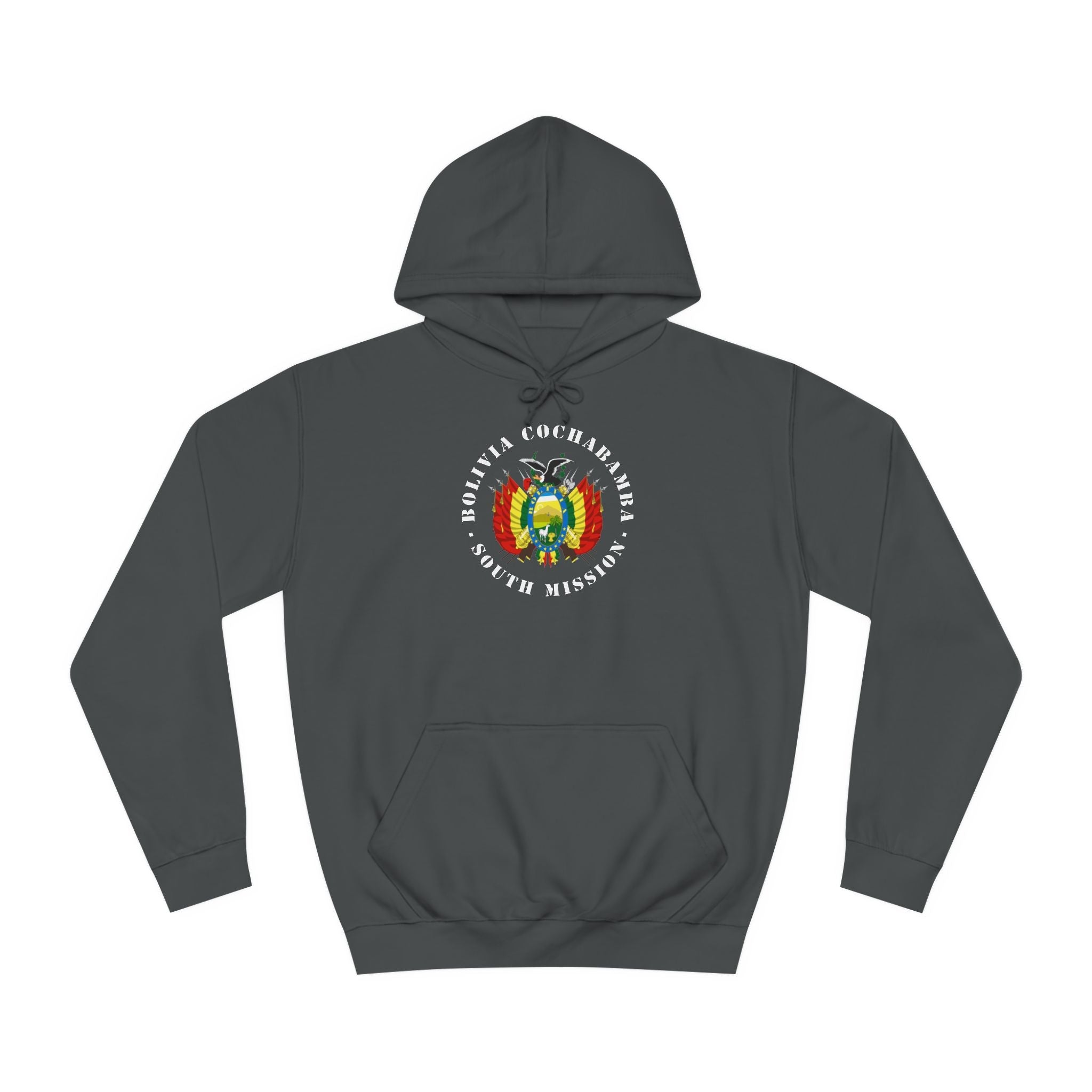 Bolivia Cochabamba South Mission Flag Logo (White Border) College Hoodie - Latter-Day Saint LDS Missionary Gift - Book of Mormon