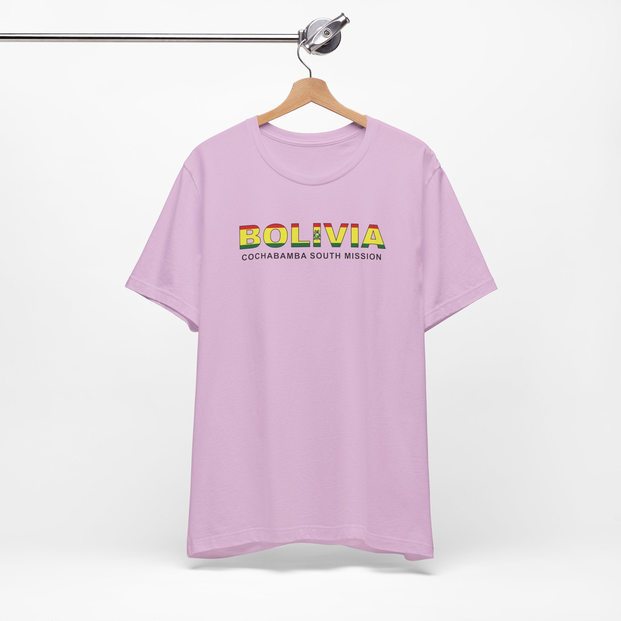 Bolivia Cochabamba South Mission Flag Title T-shirt - Mission Wishlist - LDS Missionary Gift Store