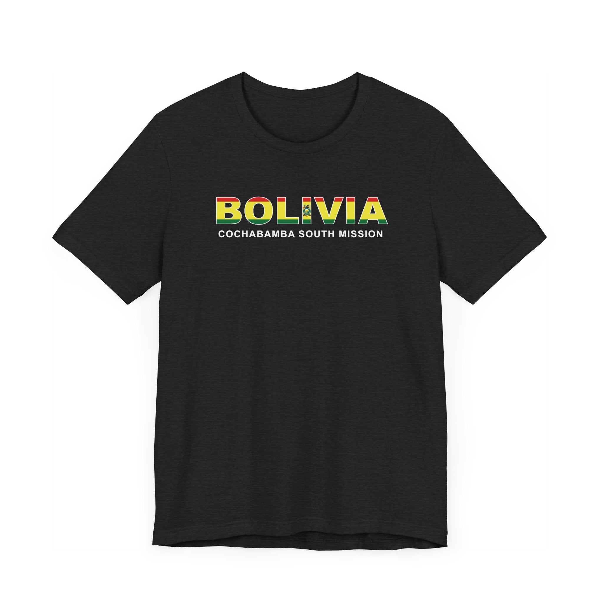 Bolivia Cochabamba South Mission Flag Title T-shirt - Mission Wishlist - LDS Missionary Gift Store