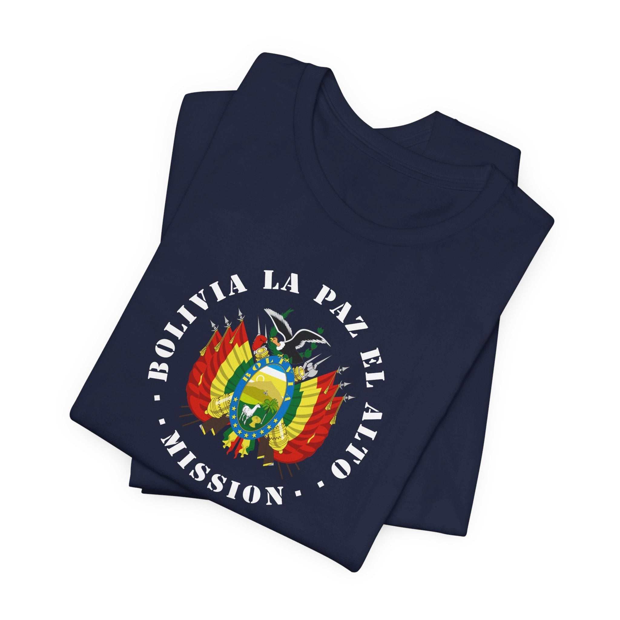 Bolivia La Paz El Alto Mission Circular Flag T-shirt - Mission Wishlist - LDS Missionary Gift Store