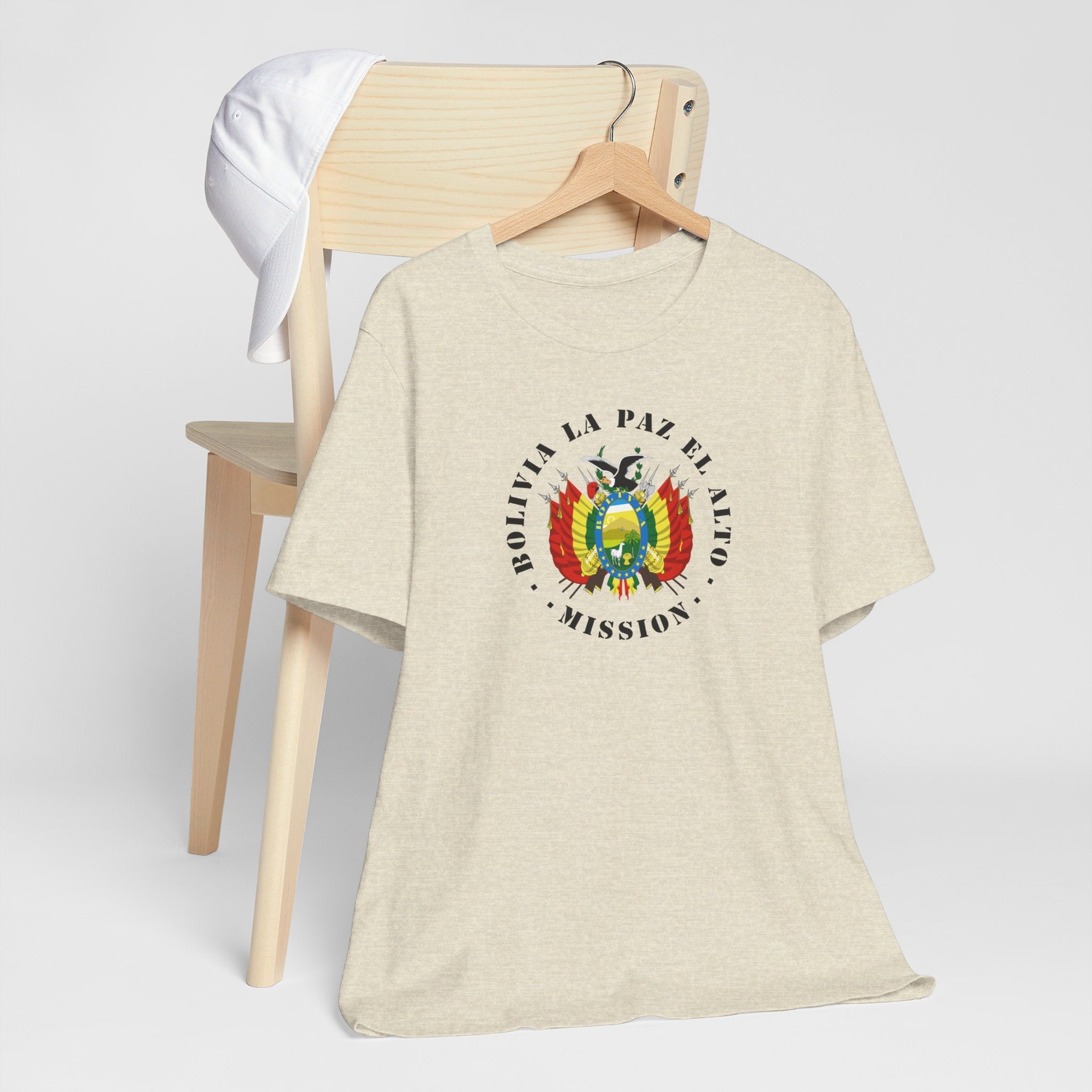 Bolivia La Paz El Alto Mission Circular Flag T-shirt - Latter-Day Saint LDS Missionary Gift - Book of Mormon