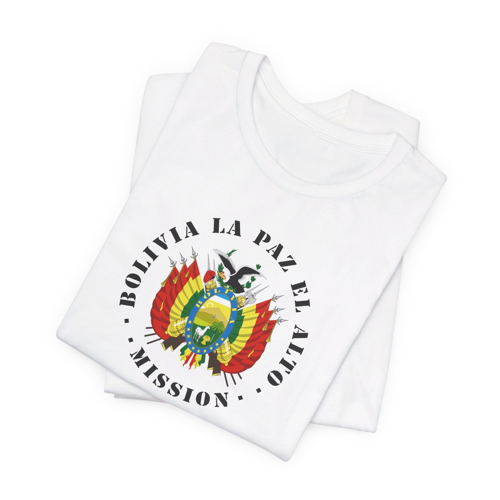 Bolivia La Paz El Alto Mission Circular Flag T-shirt - Mission Wishlist - LDS Missionary Gift Store