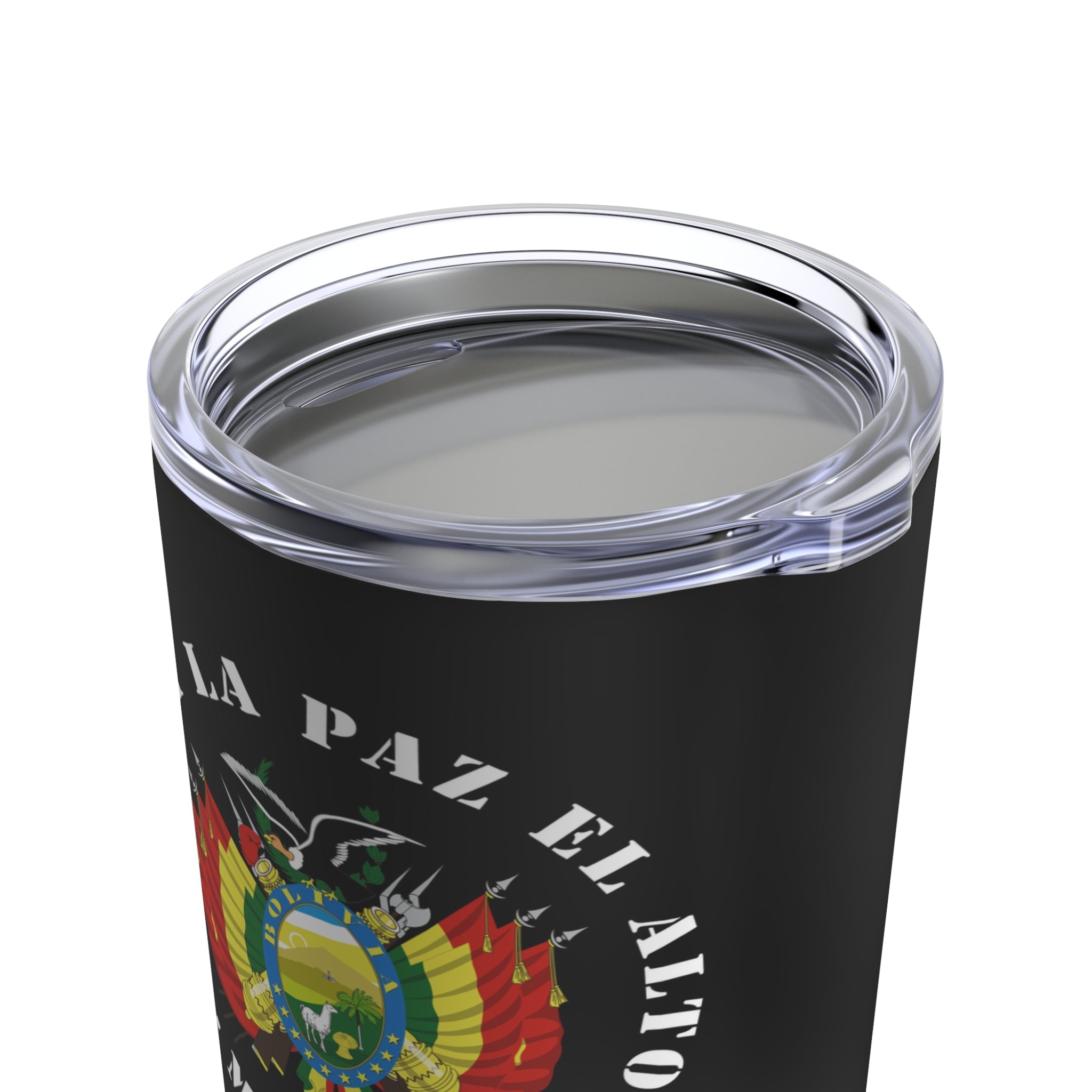 Bolivia La Paz El Alto Mission Flag Logo Tumbler 20oz Black - Latter-Day Saint LDS Missionary Gift - Book of Mormon