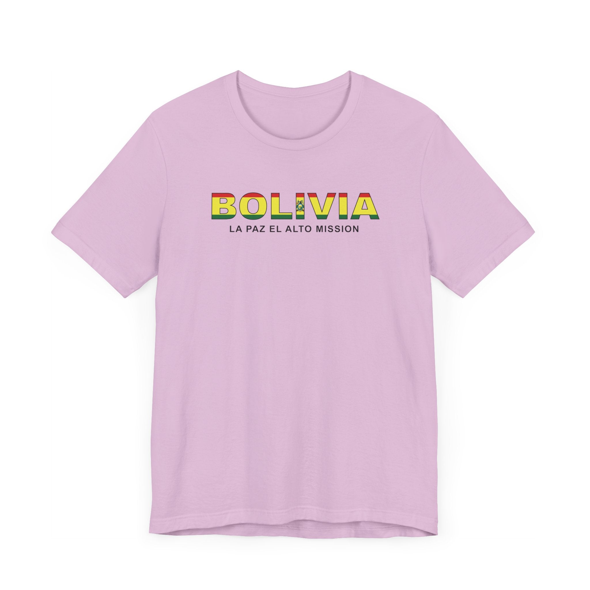 Bolivia La Paz El Alto Mission Flag Title T-shirt - Mission Wishlist - LDS Missionary Gift Store