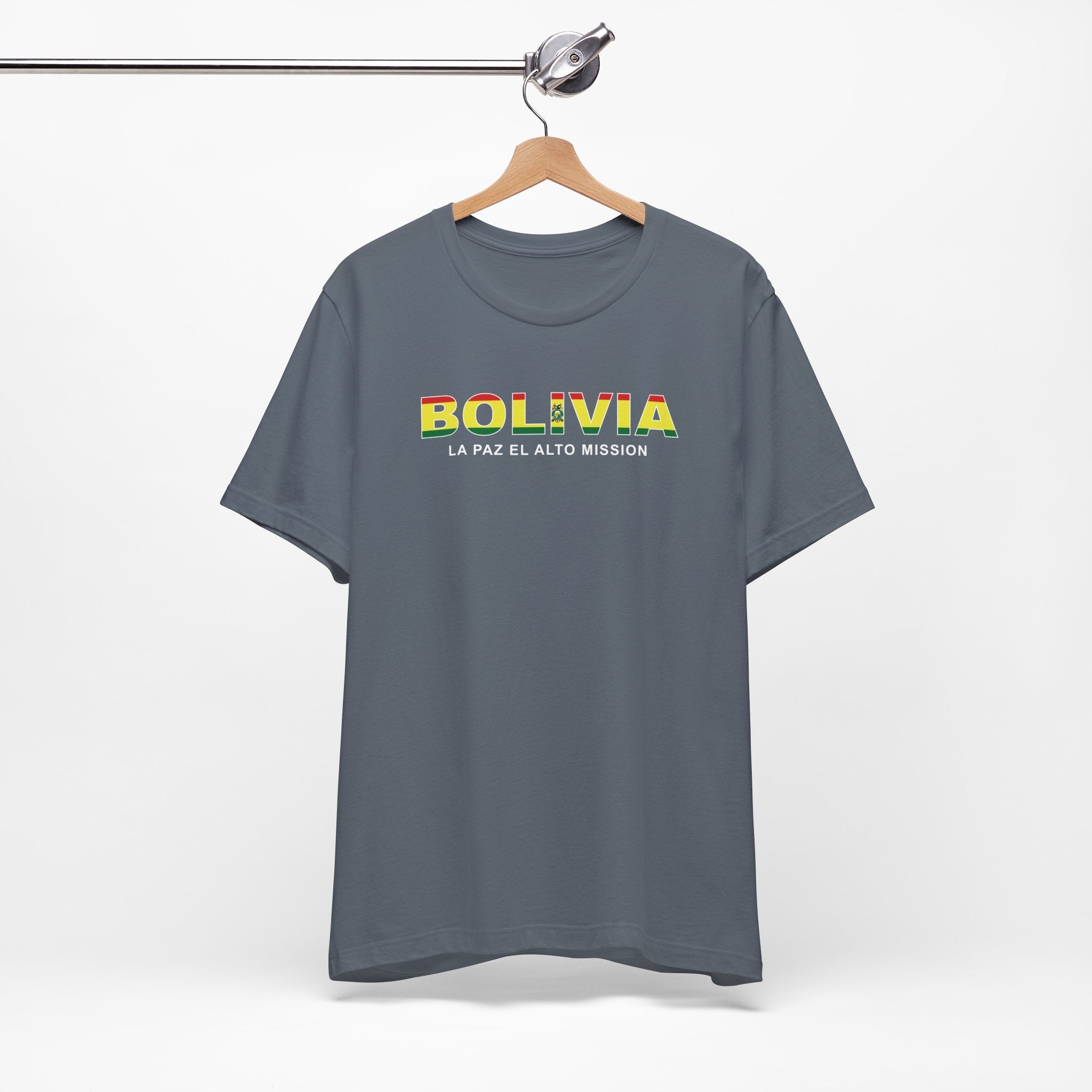 Bolivia La Paz El Alto Mission Flag Title T-shirt - Mission Wishlist - LDS Missionary Gift Store