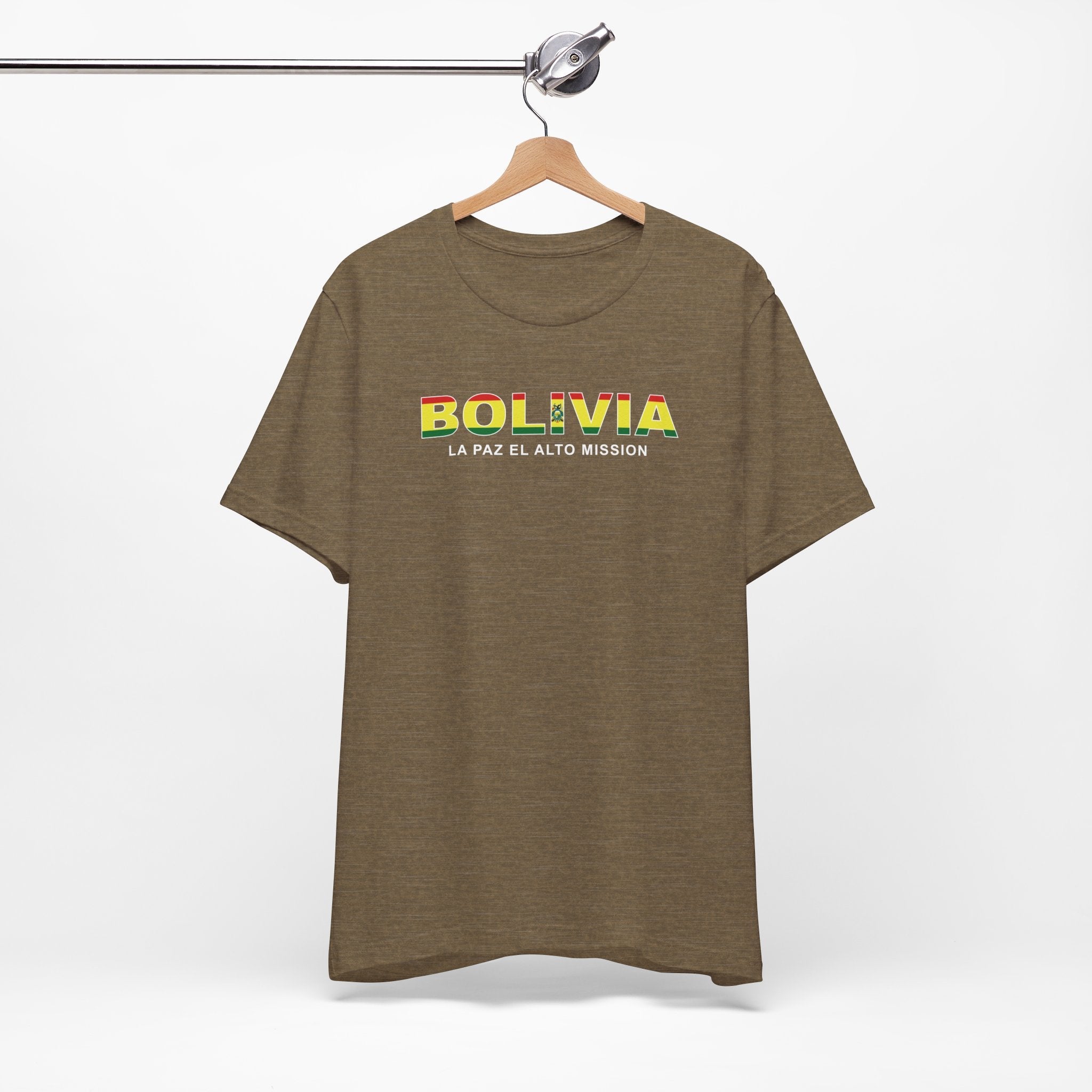Bolivia La Paz El Alto Mission Flag Title T-shirt - Mission Wishlist - LDS Missionary Gift Store