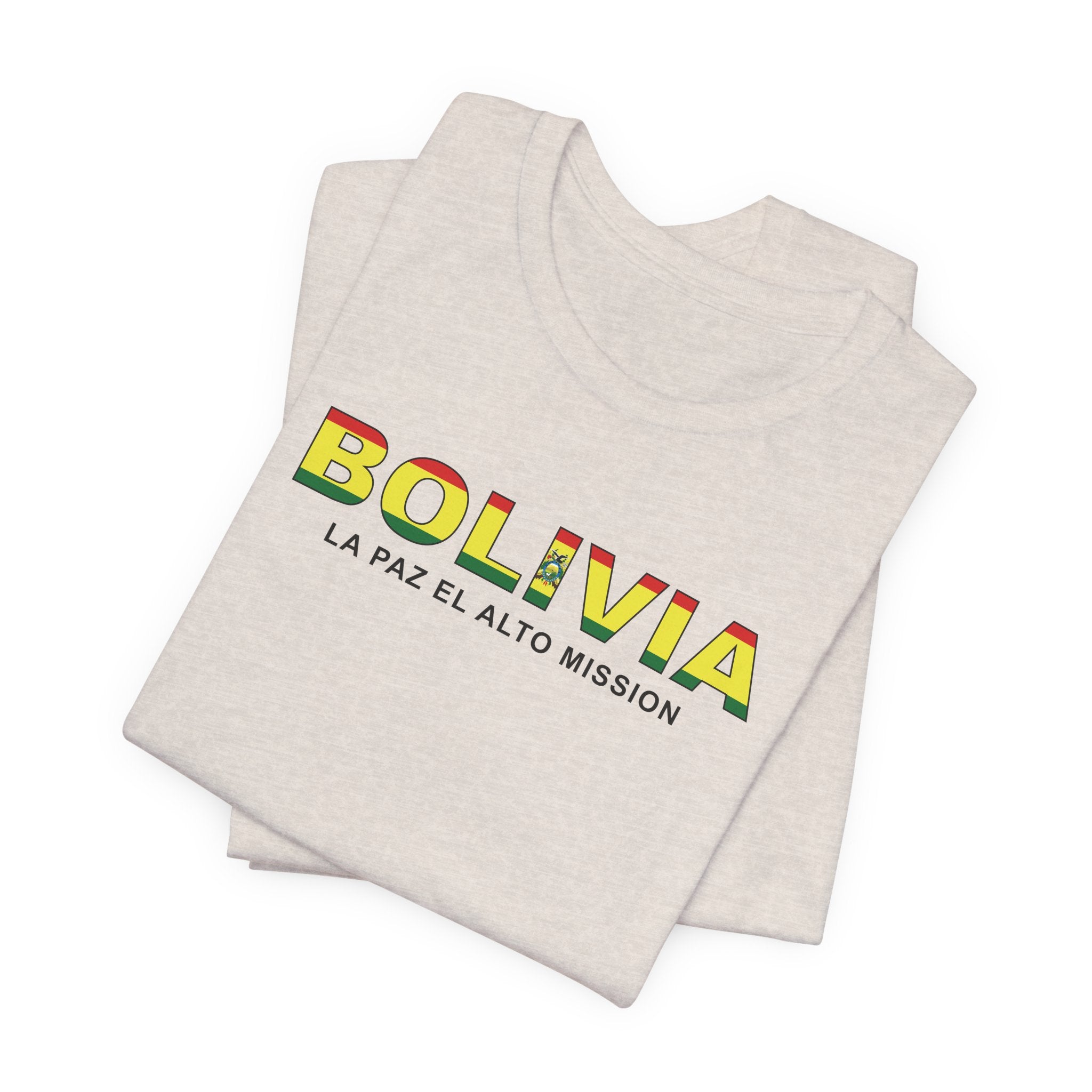 Bolivia La Paz El Alto Mission Flag Title T-shirt - Mission Wishlist - LDS Missionary Gift Store