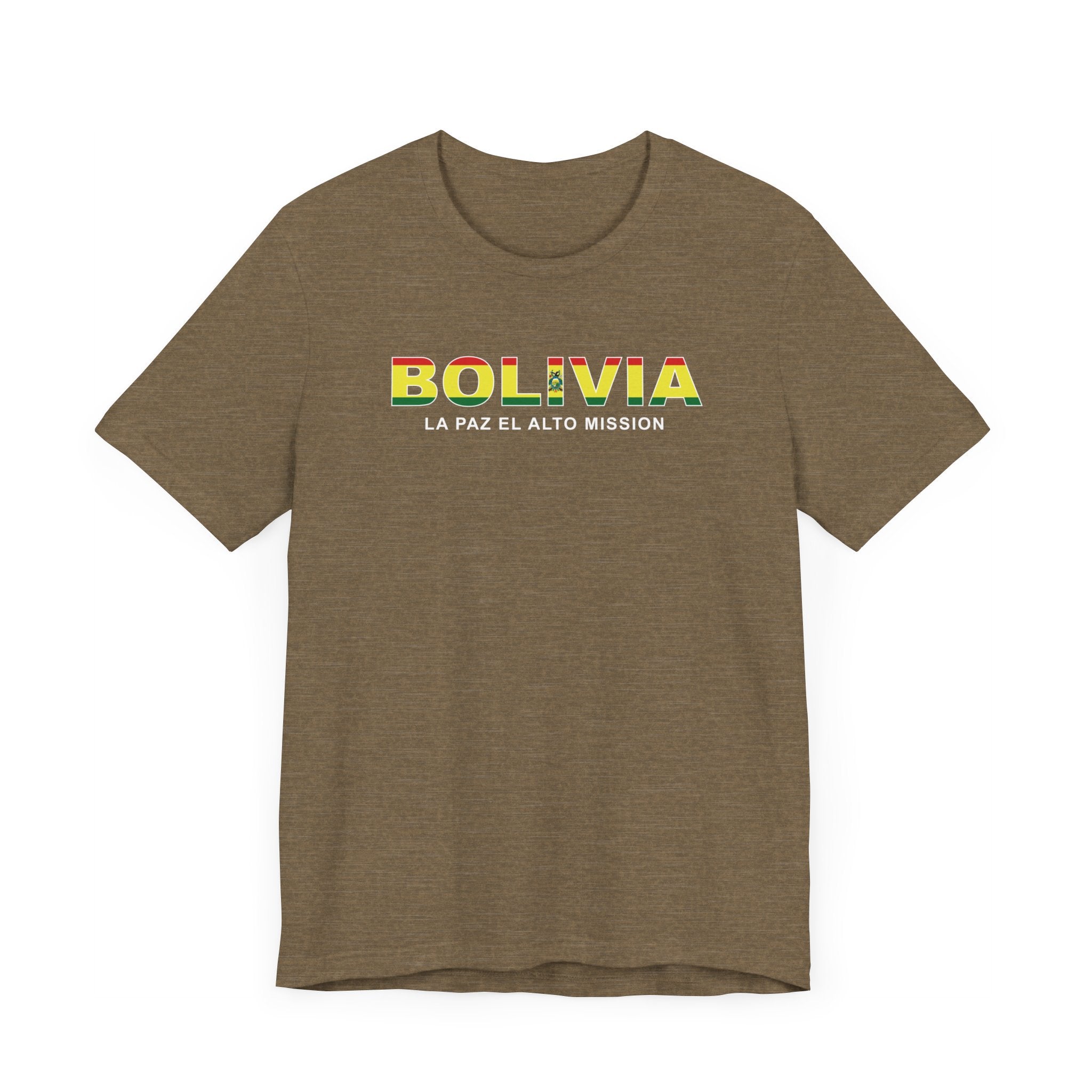 Bolivia La Paz El Alto Mission Flag Title T-shirt - Mission Wishlist - LDS Missionary Gift Store