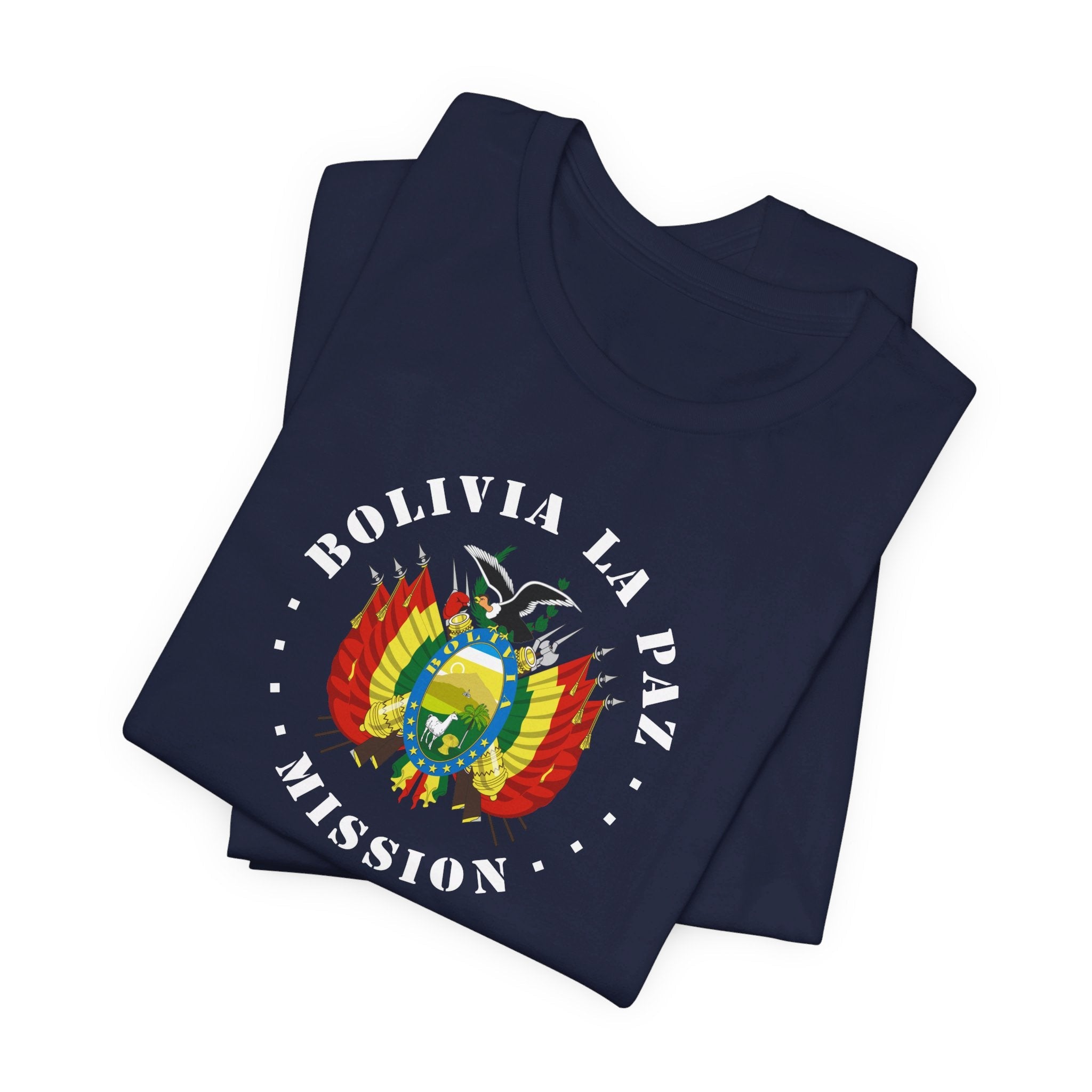 Bolivia La Paz Mission Circular Flag T-shirt - Latter-Day Saint LDS Missionary Gift - Book of Mormon