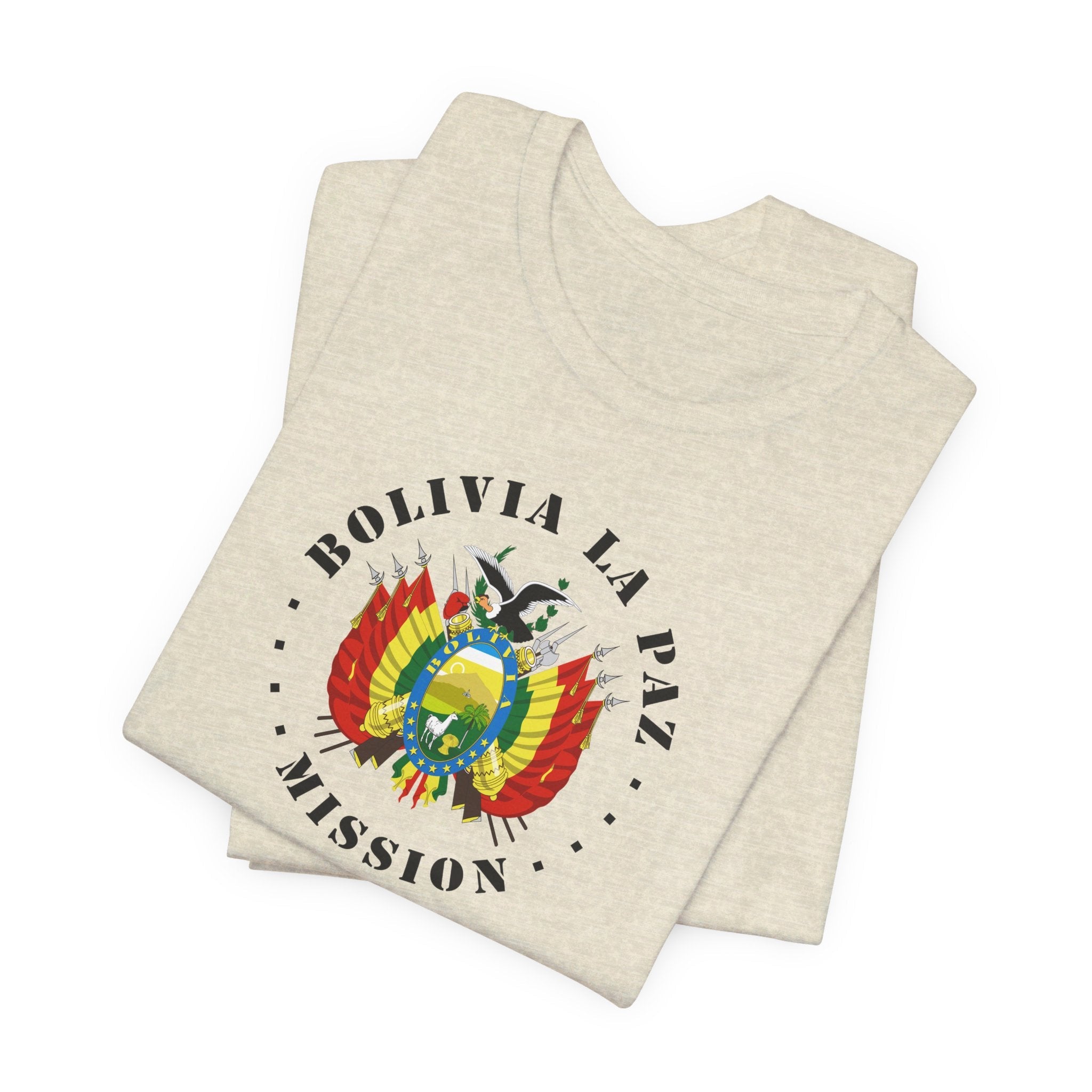 Bolivia La Paz Mission Circular Flag T-shirt - Latter-Day Saint LDS Missionary Gift - Book of Mormon