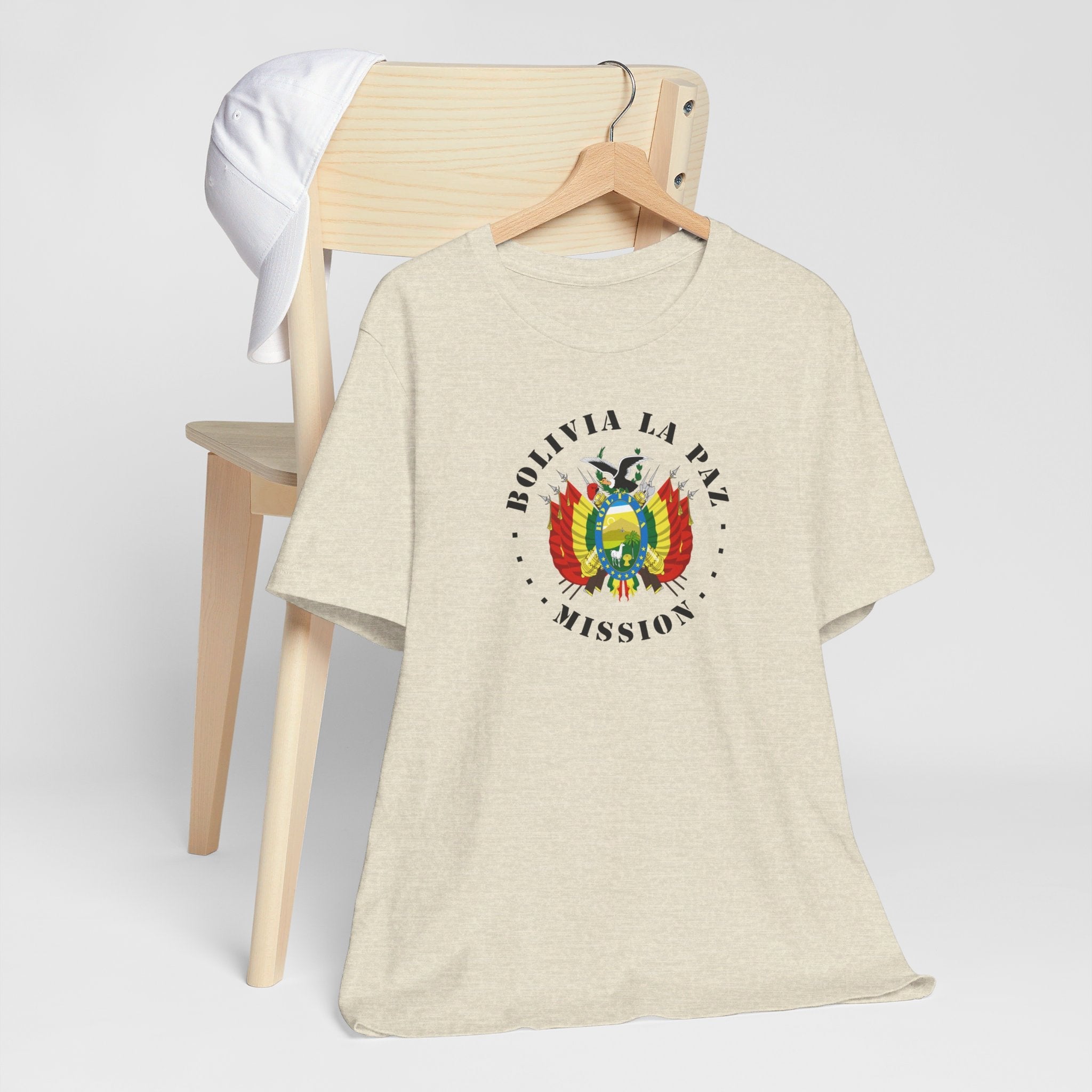 Bolivia La Paz Mission Circular Flag T-shirt - Latter-Day Saint LDS Missionary Gift - Book of Mormon