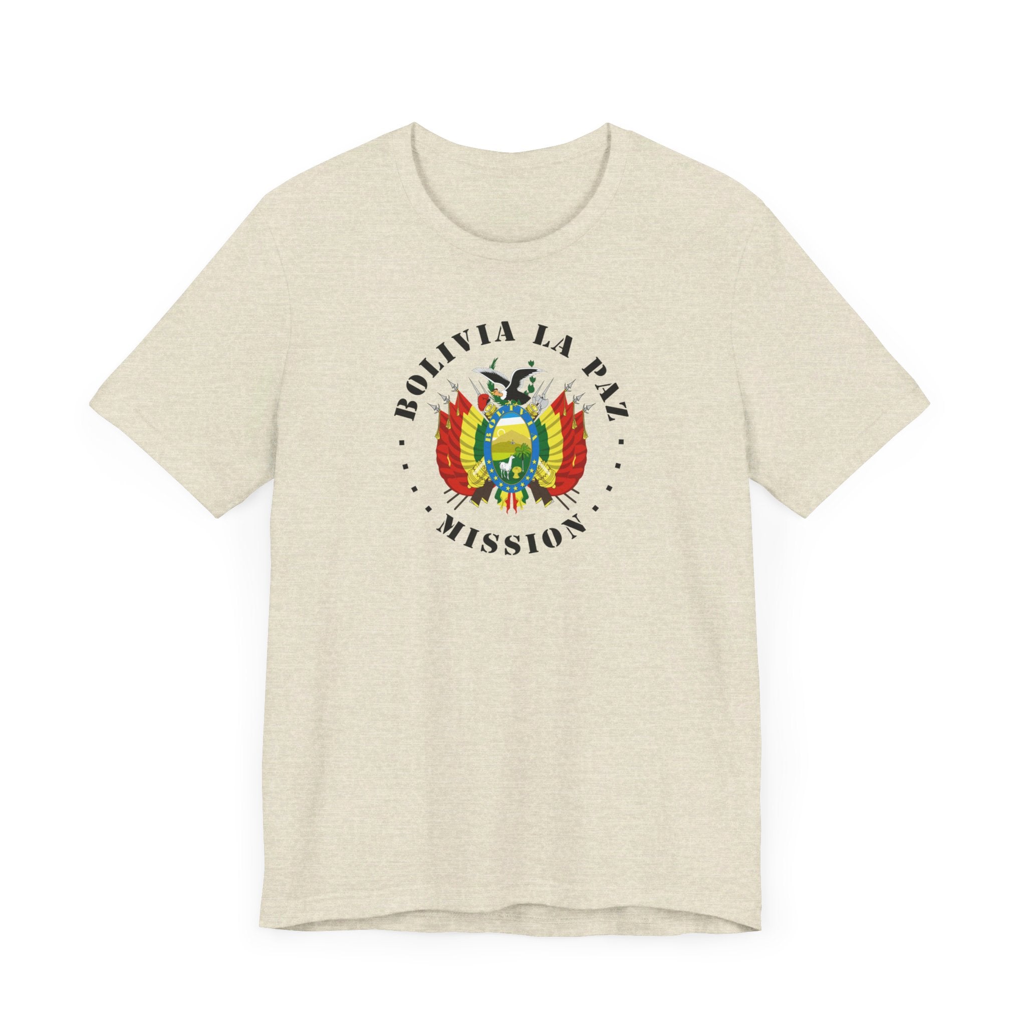 Bolivia La Paz Mission Circular Flag T-shirt - Latter-Day Saint LDS Missionary Gift - Book of Mormon
