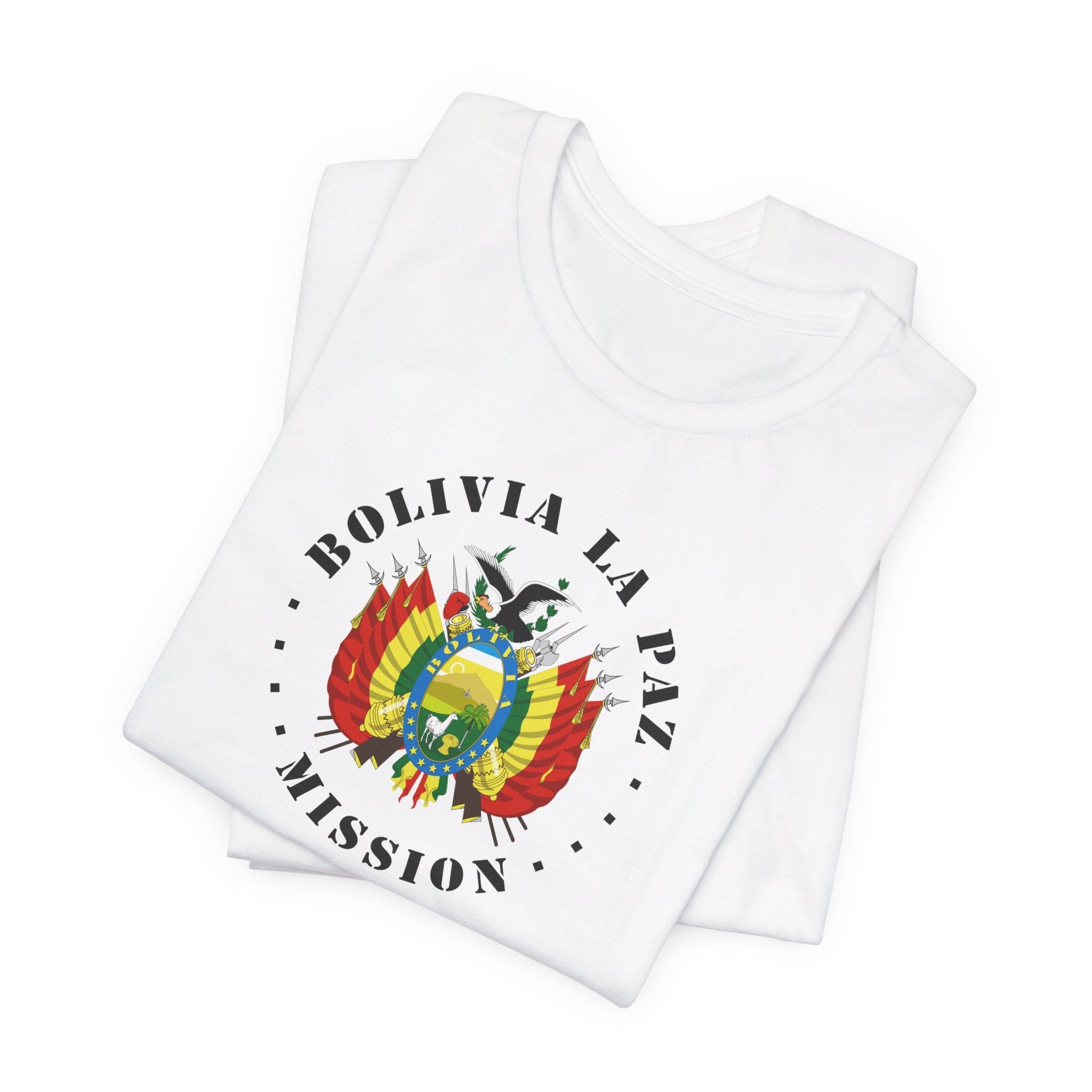 Bolivia La Paz Mission Circular Flag T-shirt - Latter-Day Saint LDS Missionary Gift - Book of Mormon