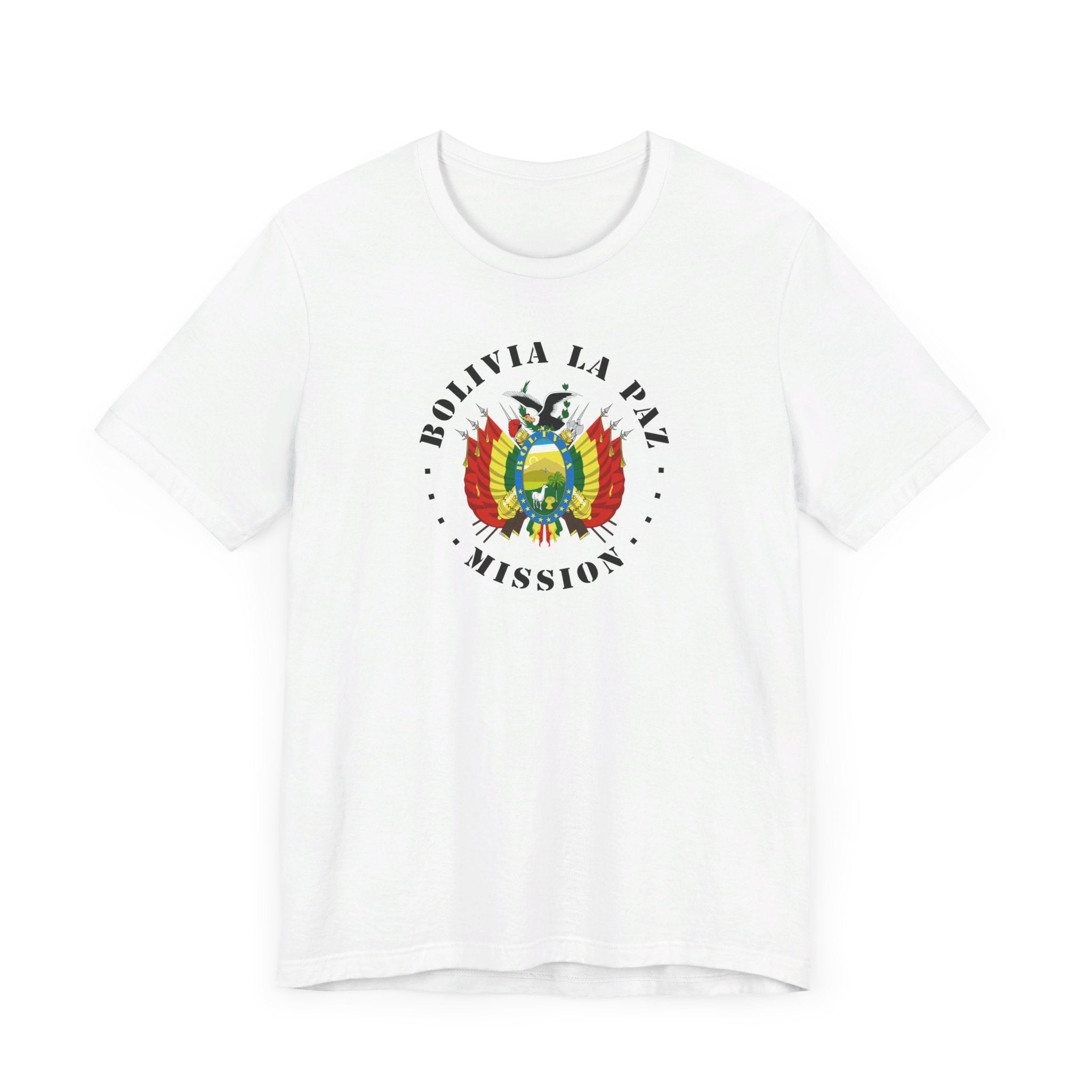 Bolivia La Paz Mission Circular Flag T-shirt - Latter-Day Saint LDS Missionary Gift - Book of Mormon