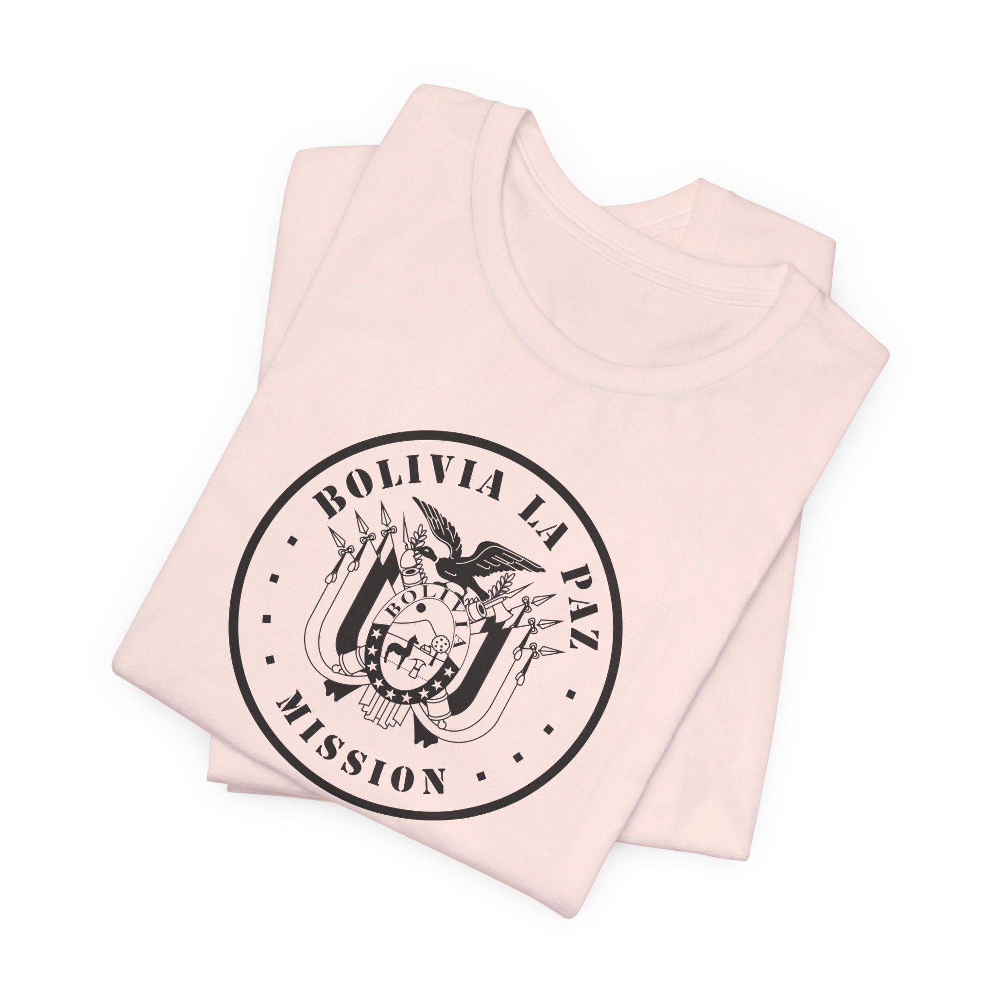 Bolivia La Paz Mission Circular Monochrome Logo T-Shirt - Mission Wishlist - LDS Missionary Gift Store