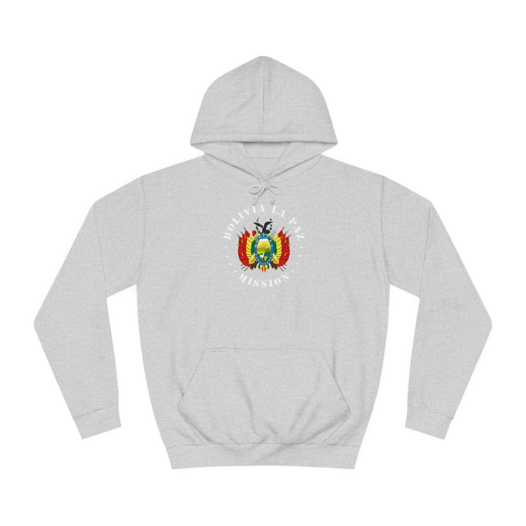 Bolivia La Paz Mission Flag Logo (White Border) College Hoodie - Mission Wishlist - LDS Missionary Gift Store
