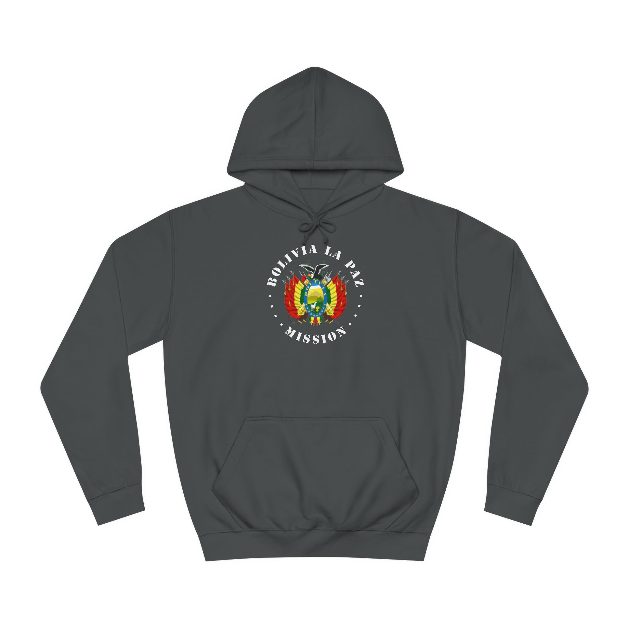 Bolivia La Paz Mission Flag Logo (White Border) College Hoodie - Mission Wishlist - LDS Missionary Gift Store