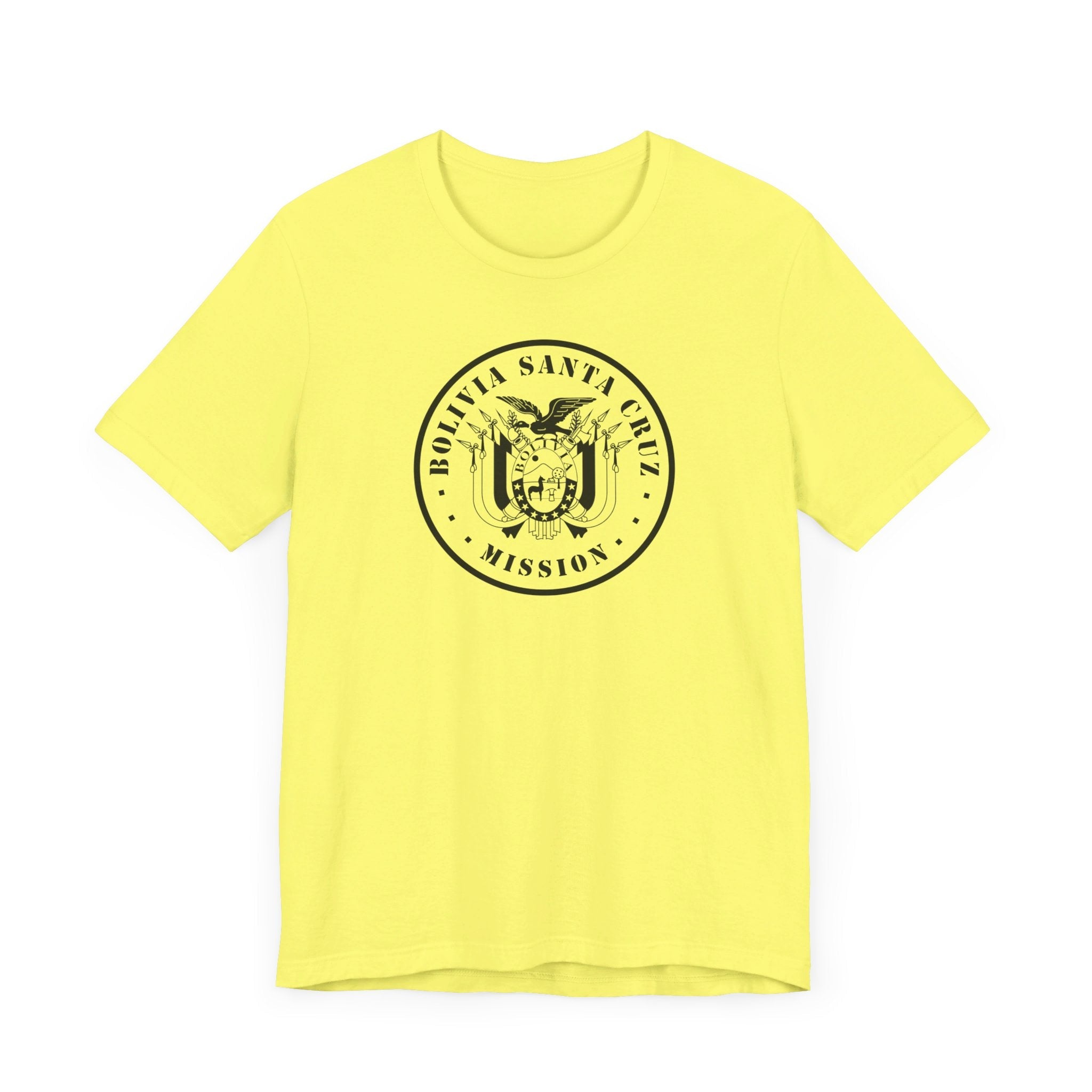 Bolivia Santa Cruz Mission Circular Monochrome Logo T-Shirt - Mission Wishlist - LDS Missionary Gift Store