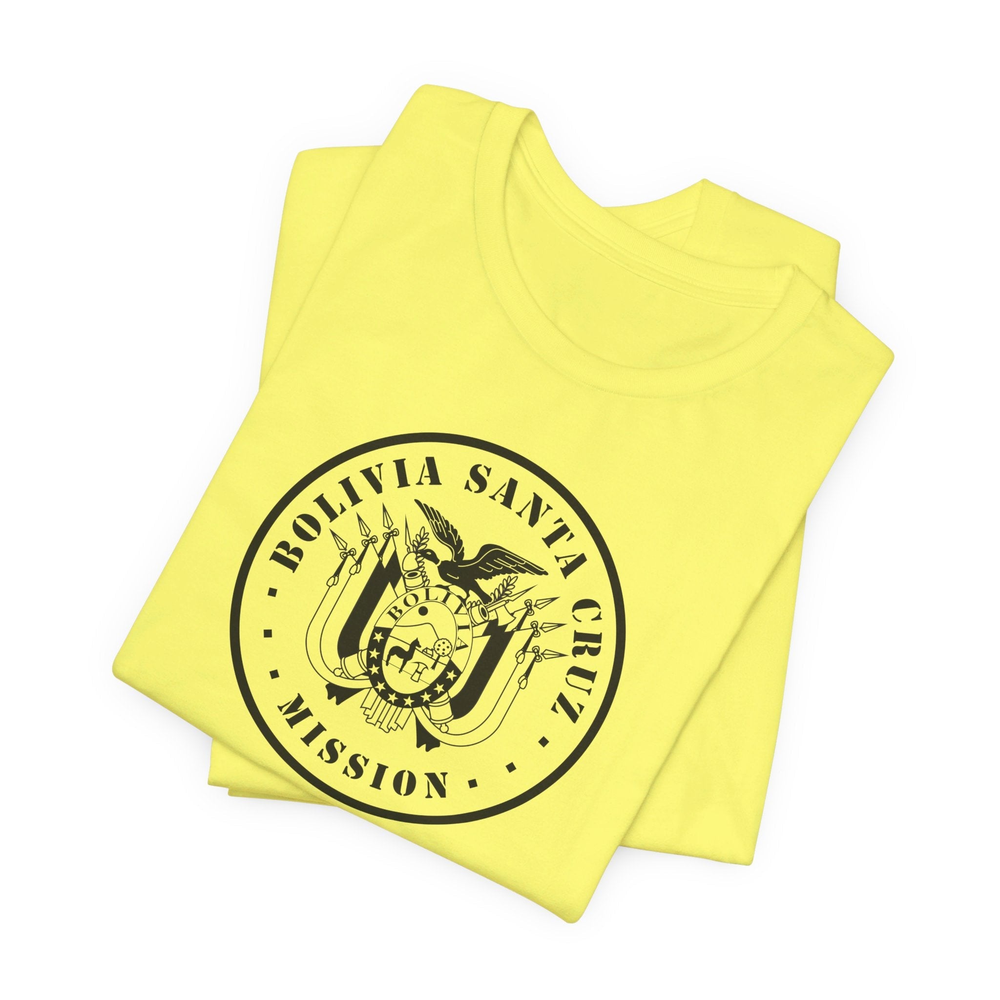 Bolivia Santa Cruz Mission Circular Monochrome Logo T-Shirt - Mission Wishlist - LDS Missionary Gift Store