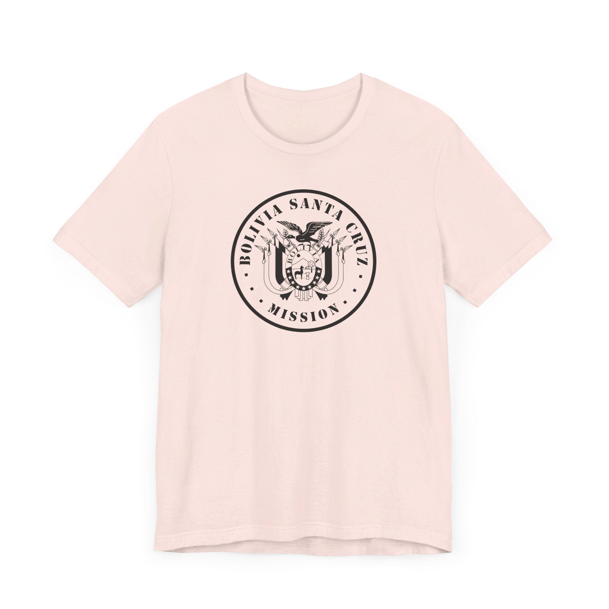 Bolivia Santa Cruz Mission Circular Monochrome Logo T-Shirt - Mission Wishlist - LDS Missionary Gift Store