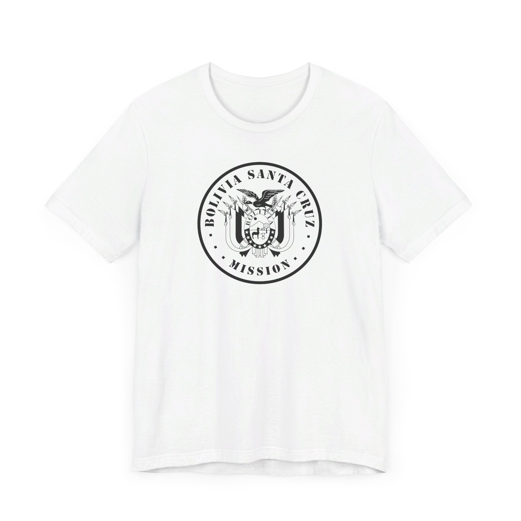 Bolivia Santa Cruz Mission Circular Monochrome Logo T-Shirt - Mission Wishlist - LDS Missionary Gift Store