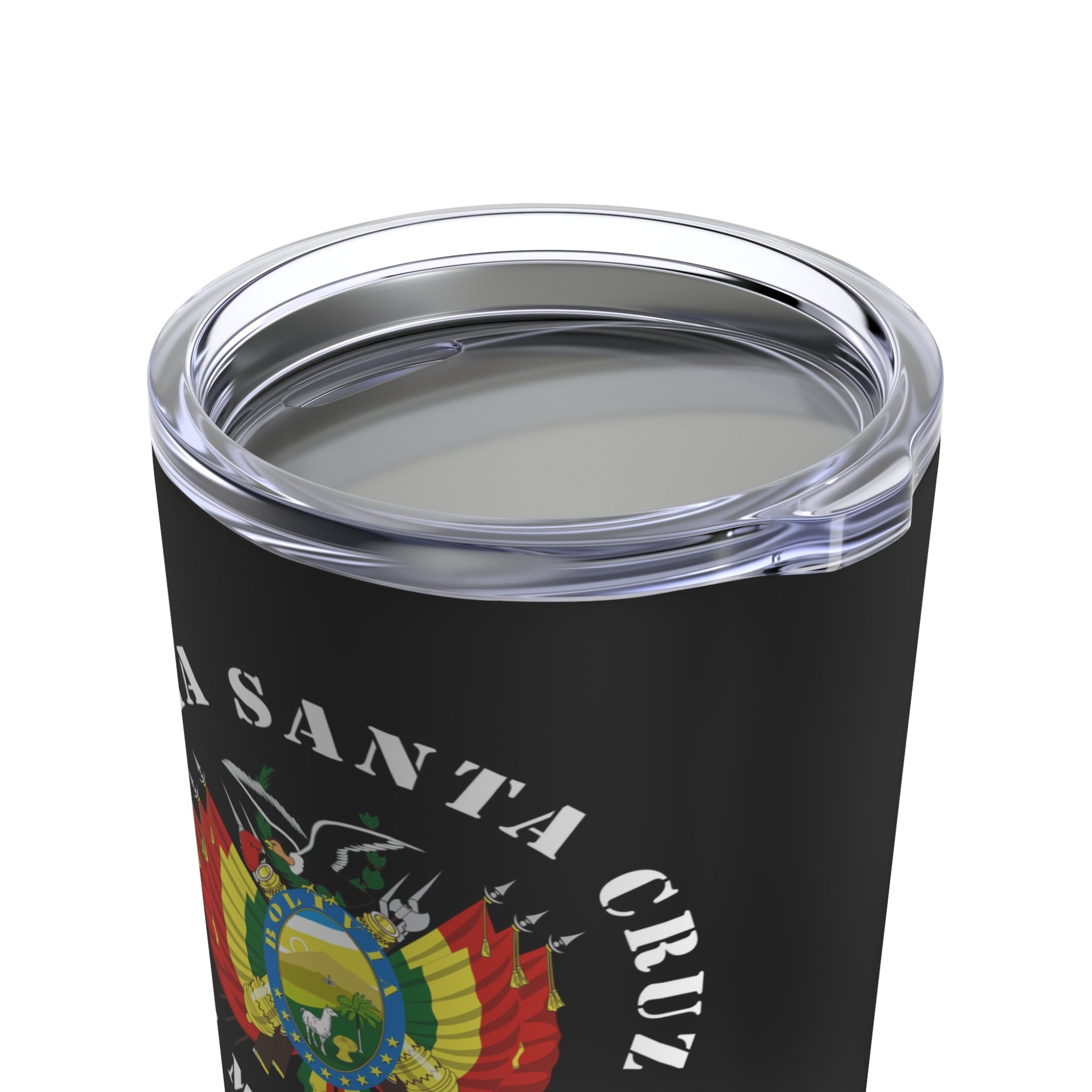 Bolivia Santa Cruz Mission Flag Logo Tumbler 20oz Black - Latter-Day Saint LDS Missionary Gift - Book of Mormon