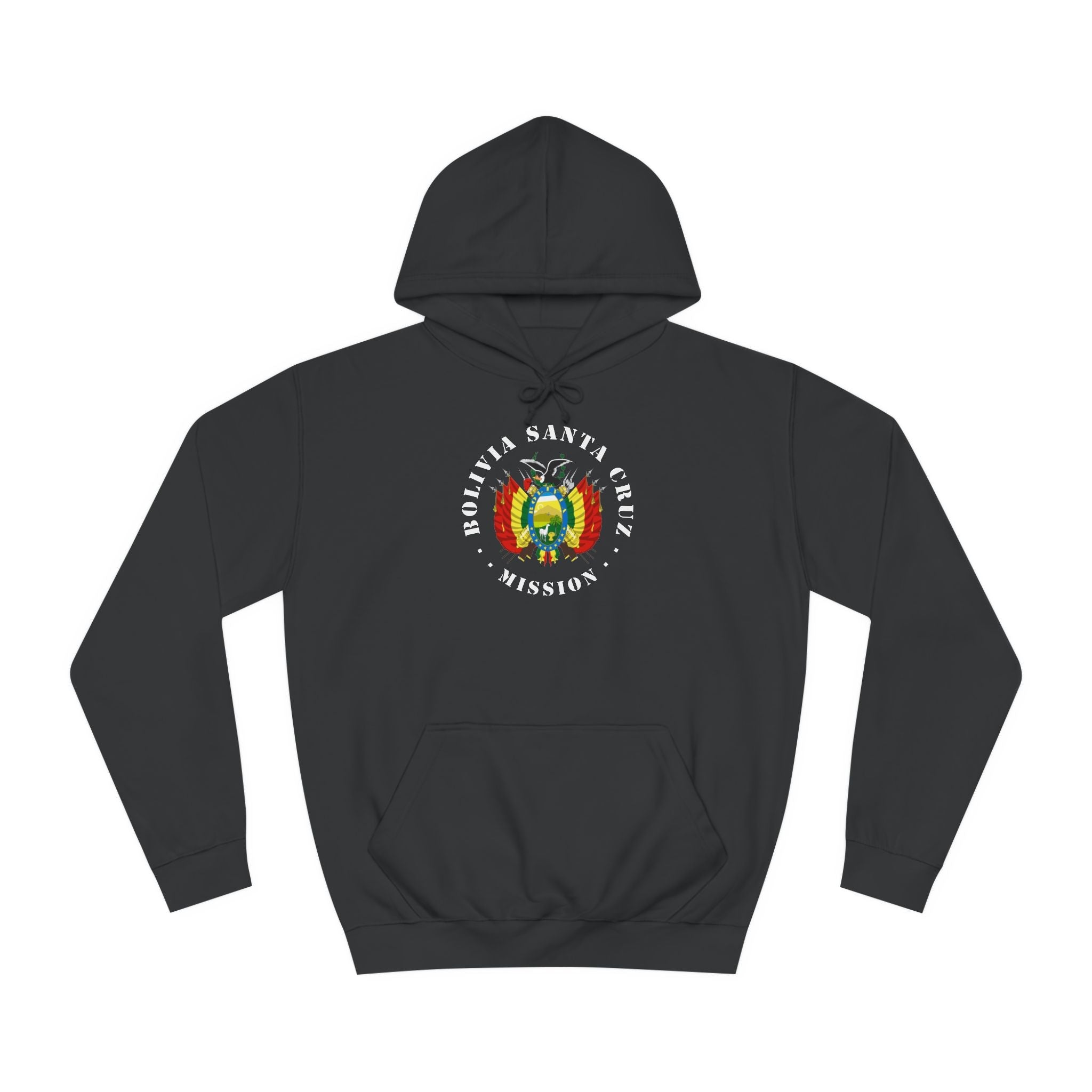 Bolivia Santa Cruz Mission Flag Logo (White Border) College Hoodie - Mission Wishlist - LDS Missionary Gift Store