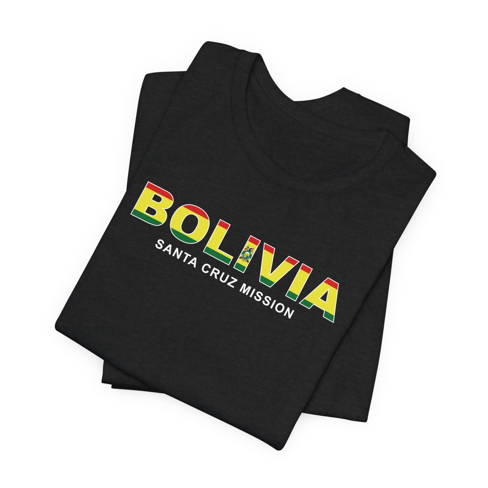 Bolivia Santa Cruz Mission Flag Title T-shirt - Mission Wishlist - LDS Missionary Gift Store