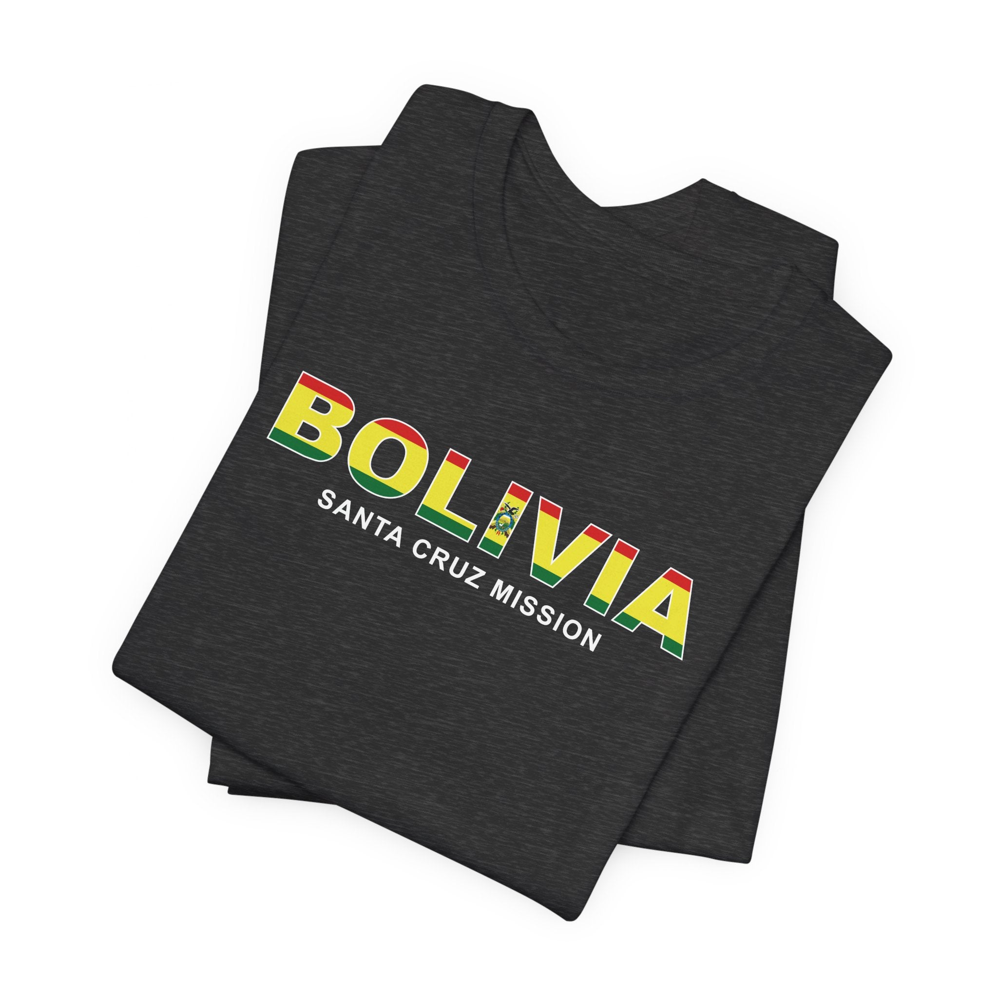 Bolivia Santa Cruz Mission Flag Title T-shirt - Mission Wishlist - LDS Missionary Gift Store