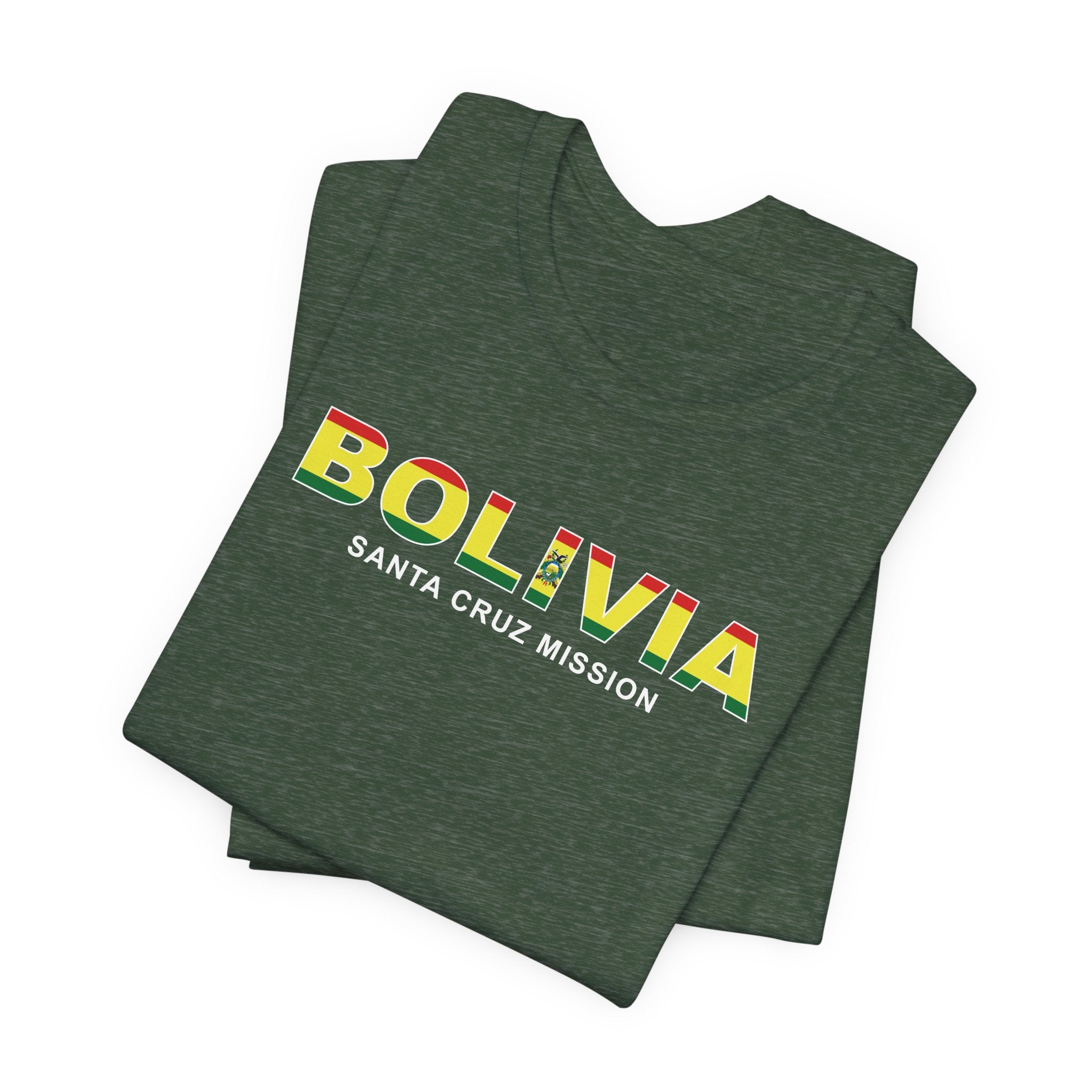 Bolivia Santa Cruz Mission Flag Title T-shirt - Mission Wishlist - LDS Missionary Gift Store