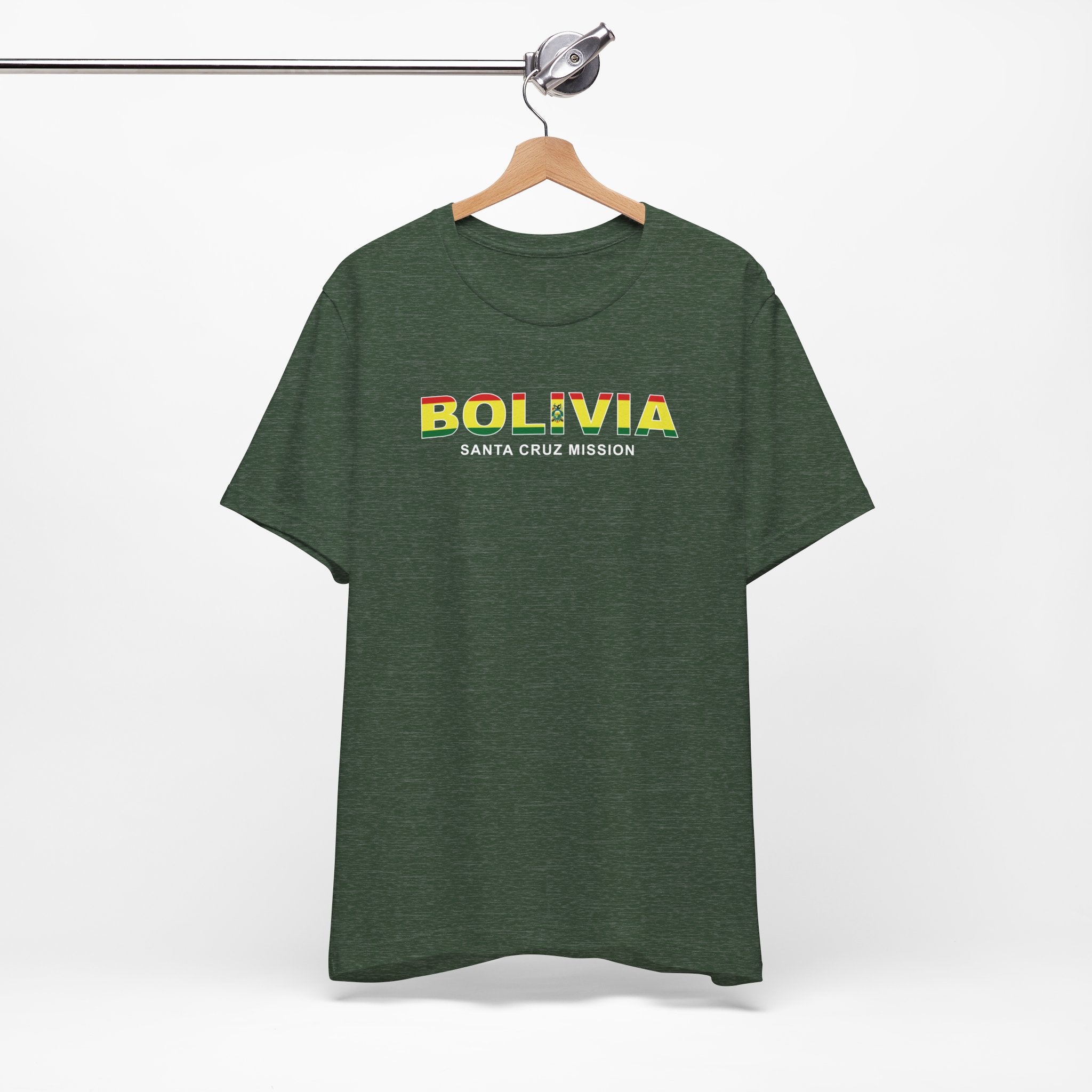 Bolivia Santa Cruz Mission Flag Title T-shirt - Mission Wishlist - LDS Missionary Gift Store