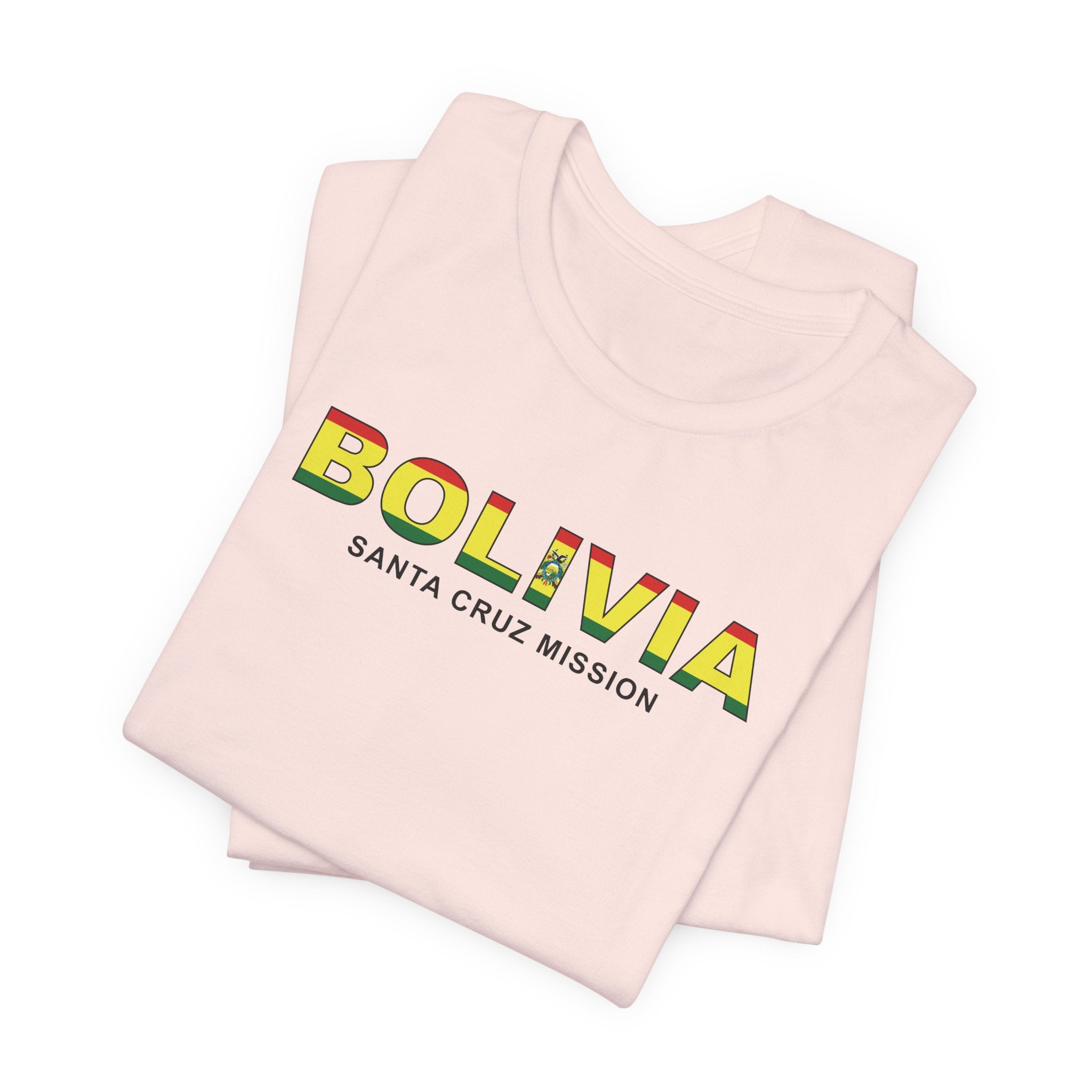 Bolivia Santa Cruz Mission Flag Title T-shirt - Mission Wishlist - LDS Missionary Gift Store