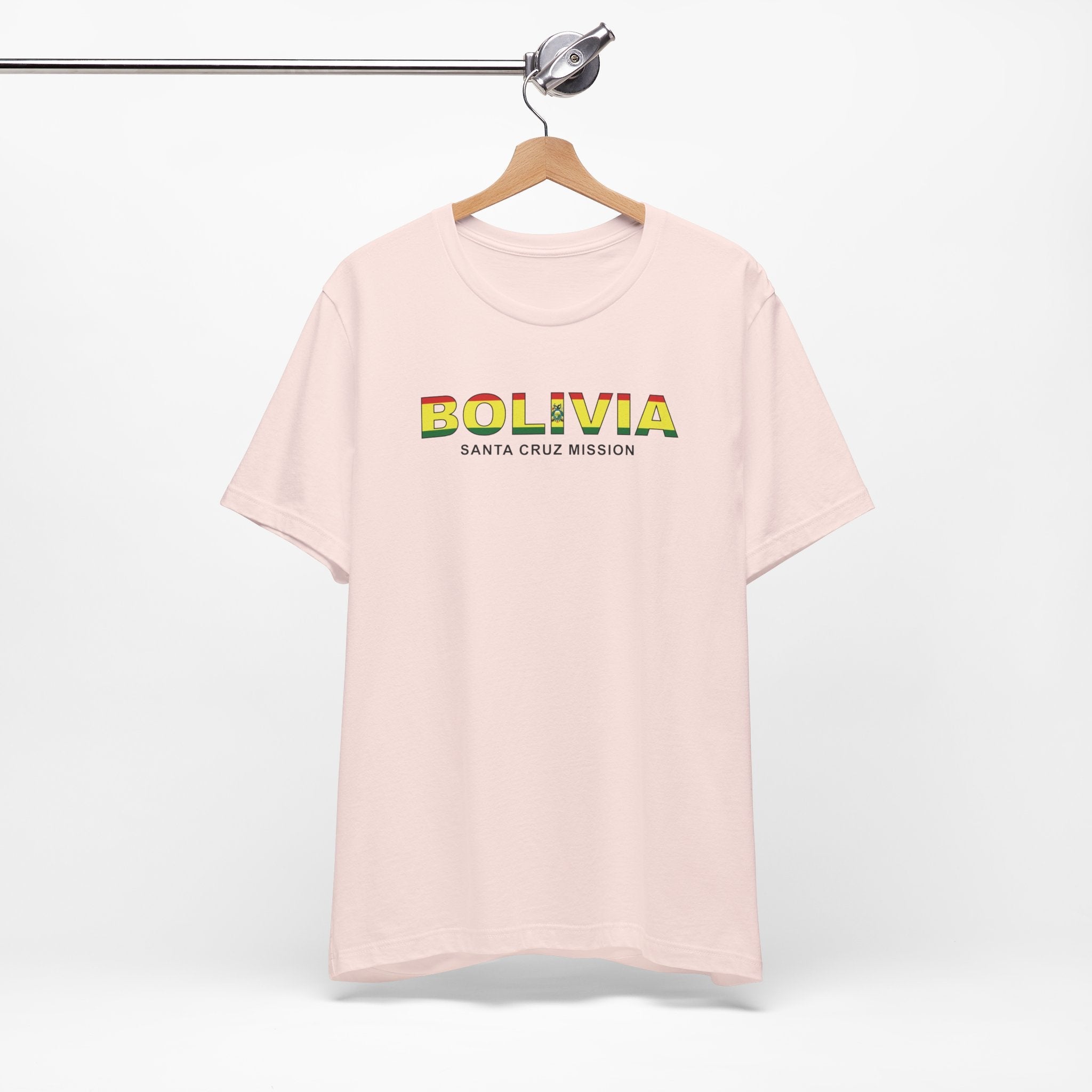 Bolivia Santa Cruz Mission Flag Title T-shirt - Mission Wishlist - LDS Missionary Gift Store