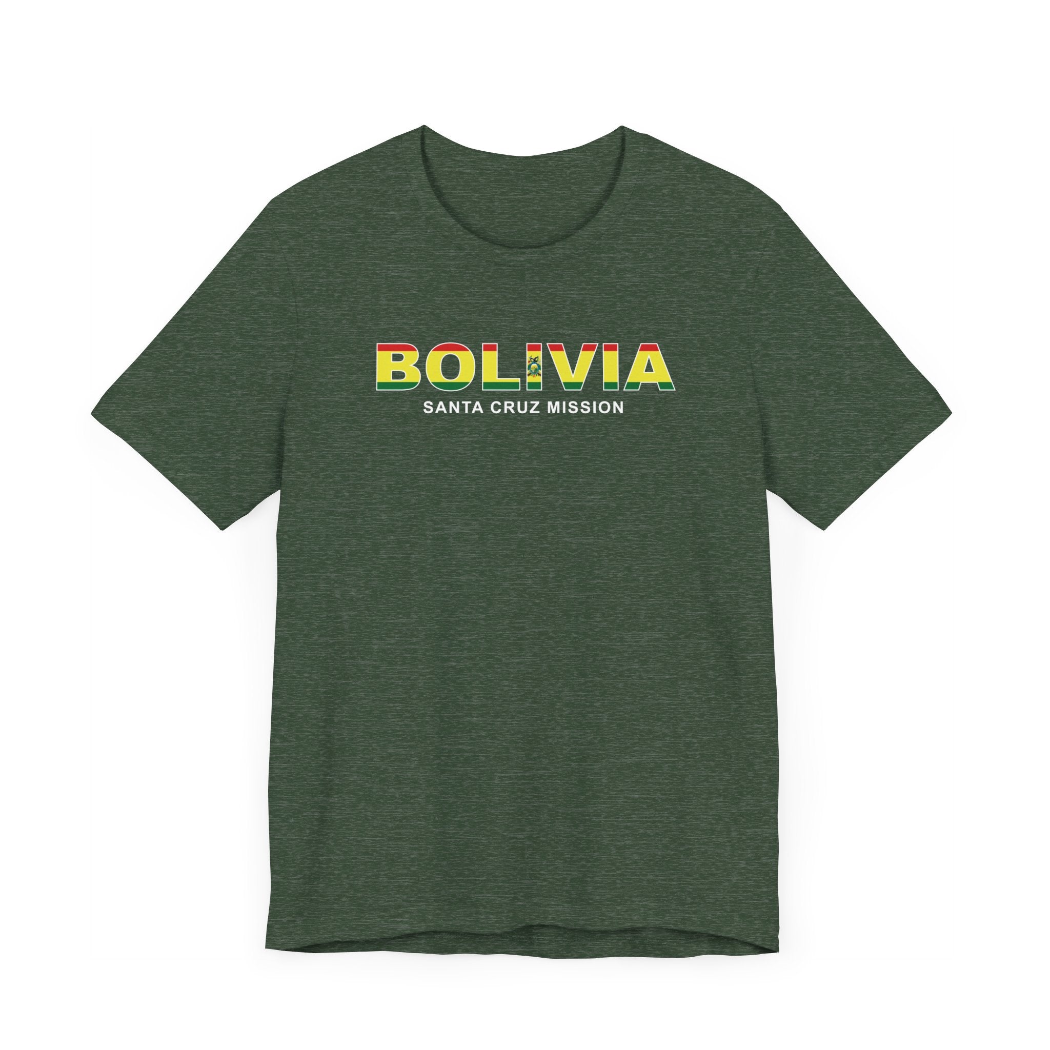 Bolivia Santa Cruz Mission Flag Title T-shirt - Mission Wishlist - LDS Missionary Gift Store
