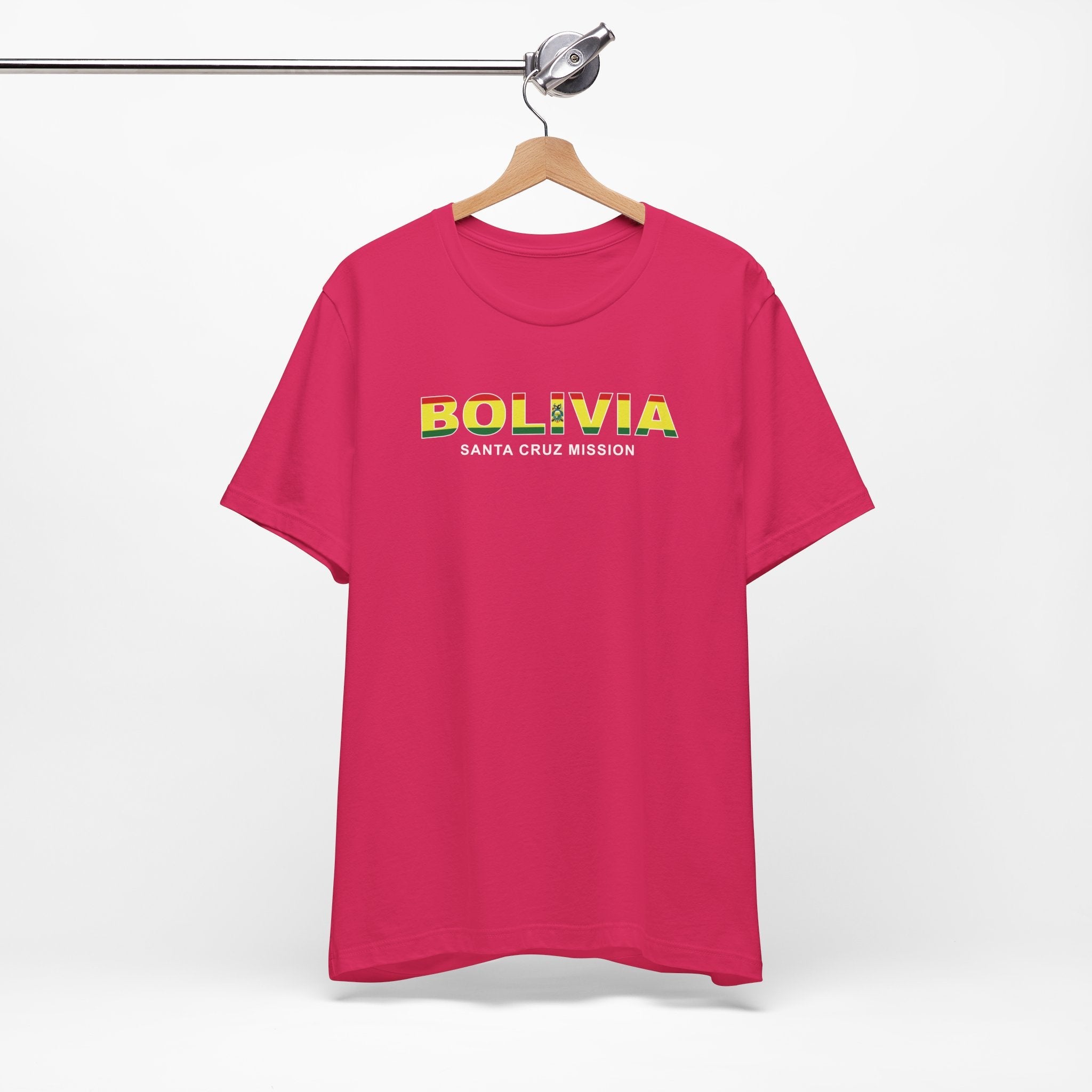 Bolivia Santa Cruz Mission Flag Title T-shirt - Mission Wishlist - LDS Missionary Gift Store