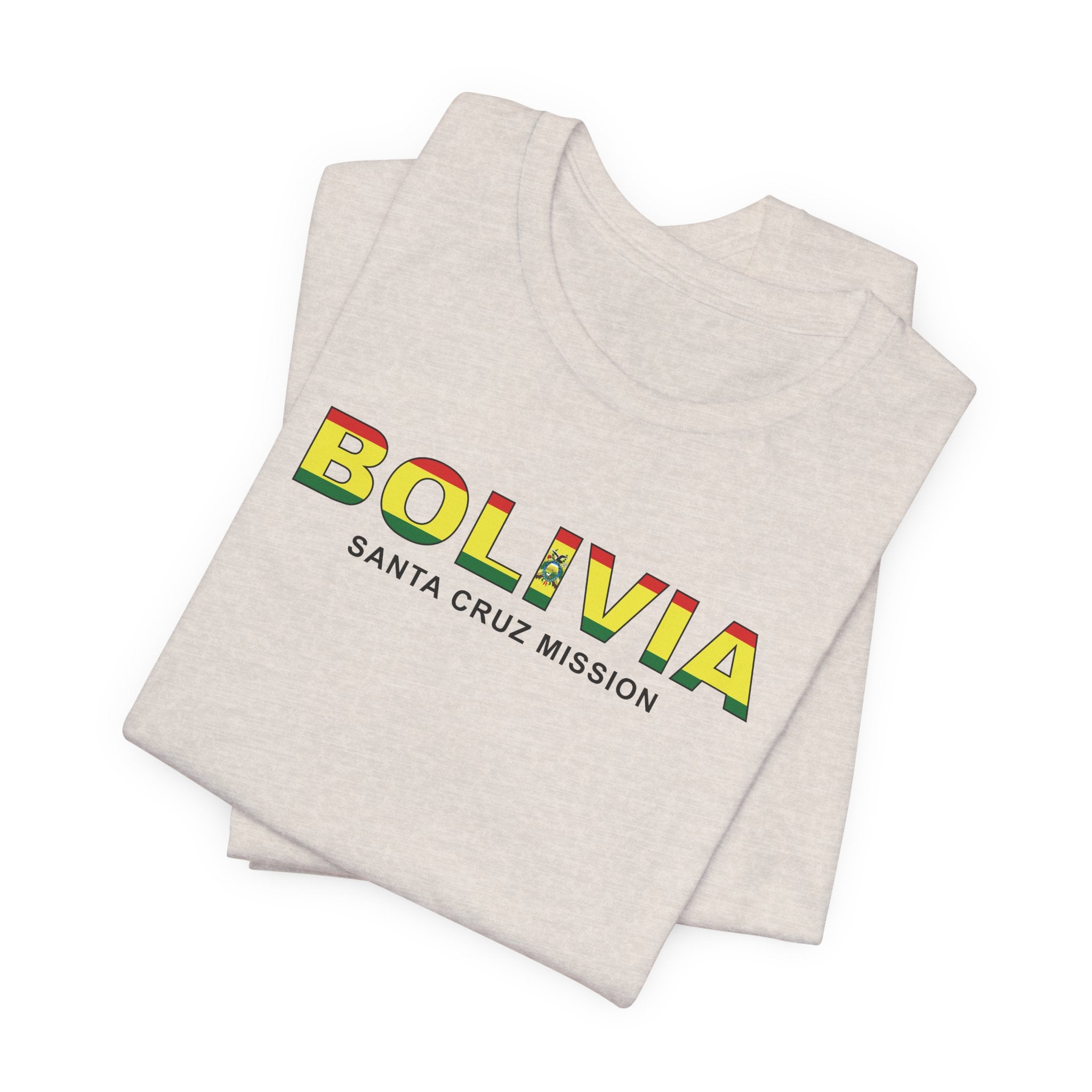 Bolivia Santa Cruz Mission Flag Title T-shirt - Mission Wishlist - LDS Missionary Gift Store