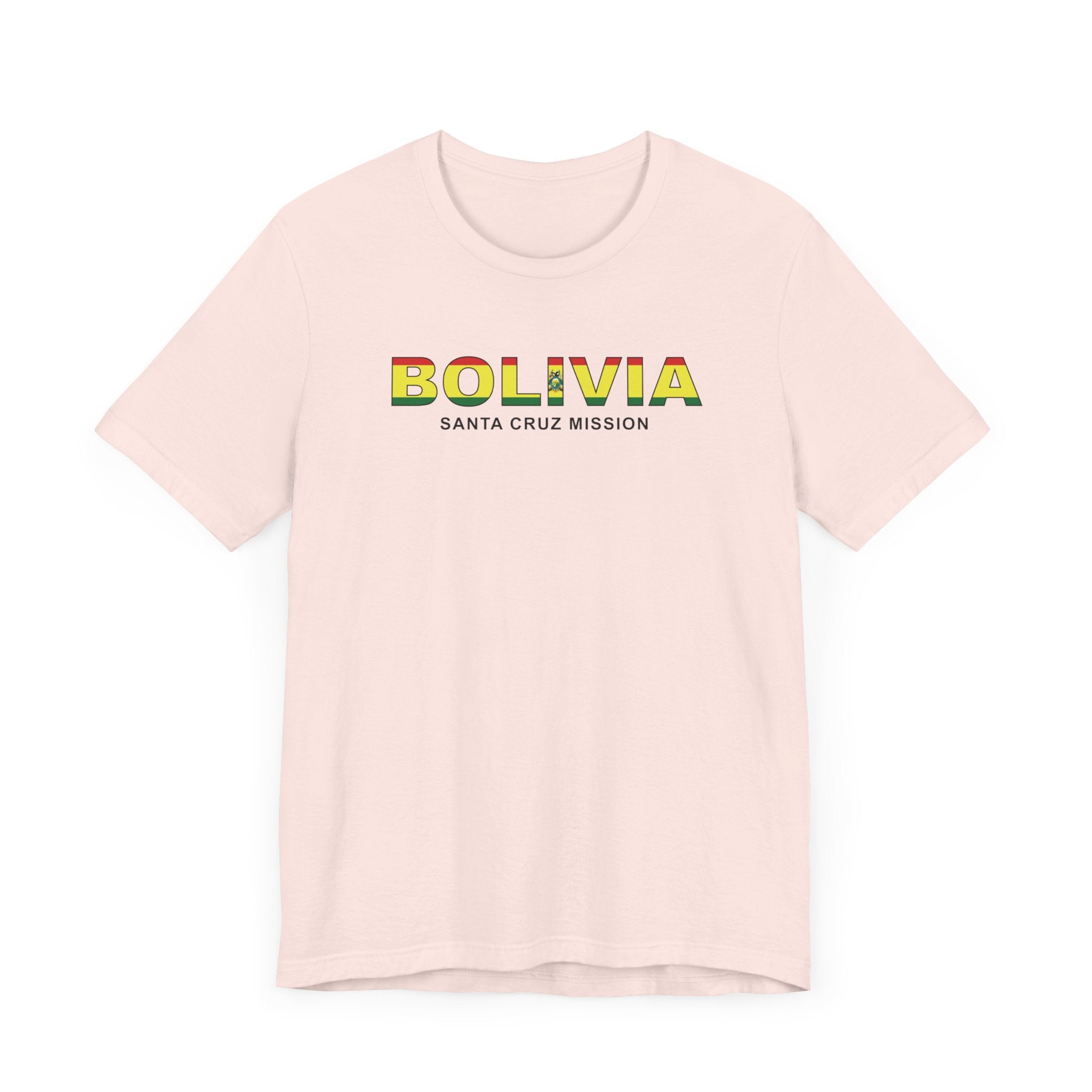 Bolivia Santa Cruz Mission Flag Title T-shirt - Mission Wishlist - LDS Missionary Gift Store