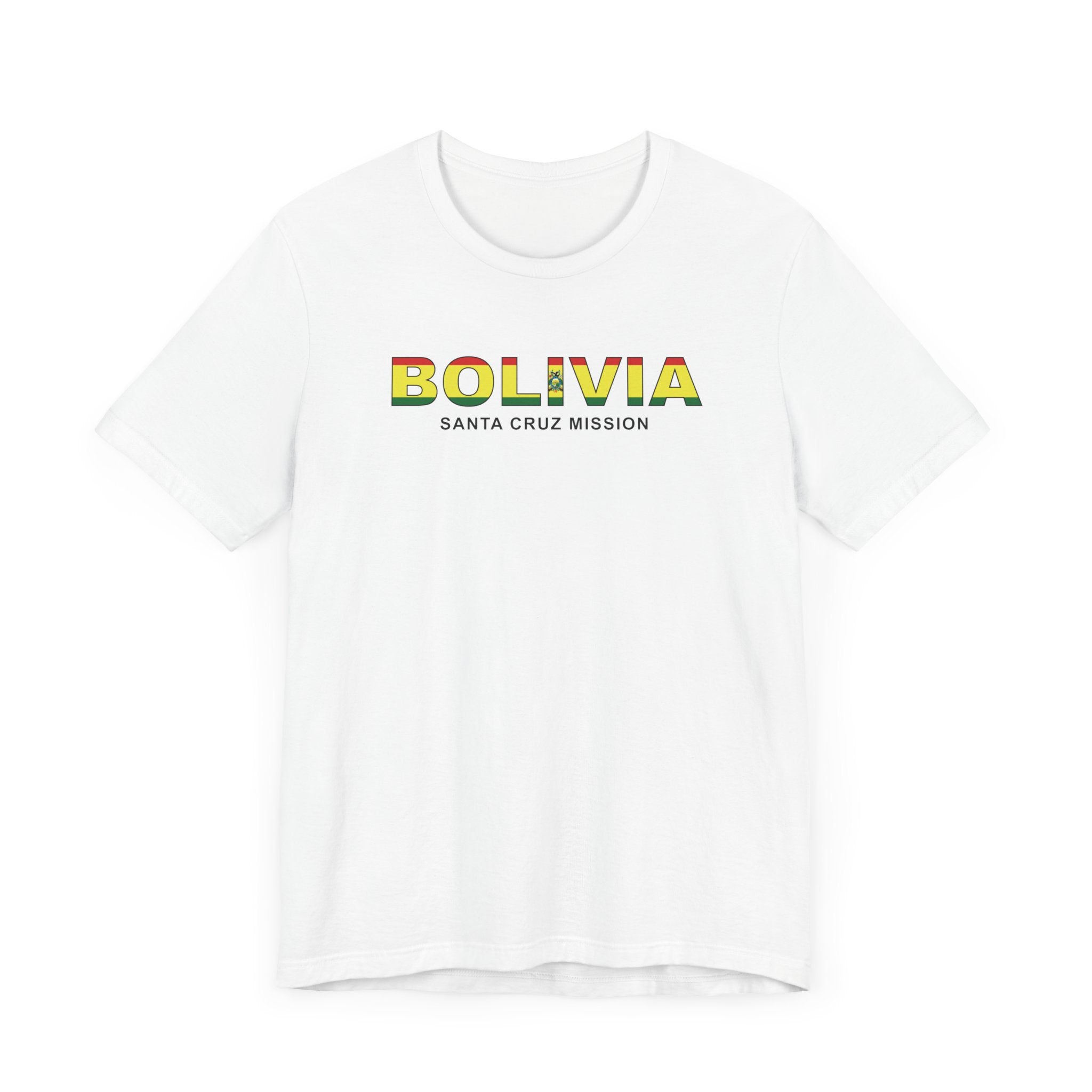 Bolivia Santa Cruz Mission Flag Title T-shirt - Mission Wishlist - LDS Missionary Gift Store