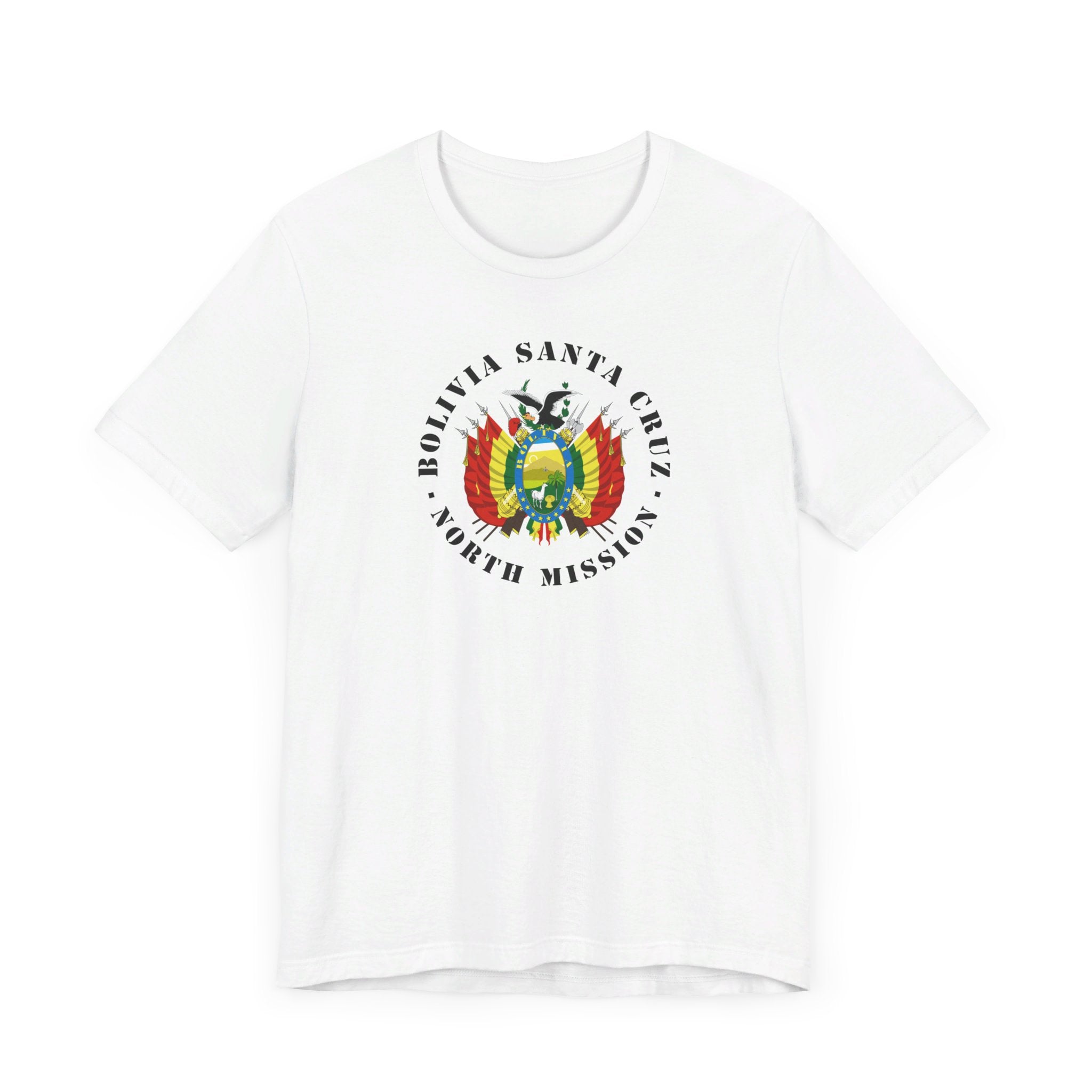 Bolivia Santa Cruz North Mission Circular Flag T-shirt - Latter-Day Saint LDS Missionary Gift - Book of Mormon