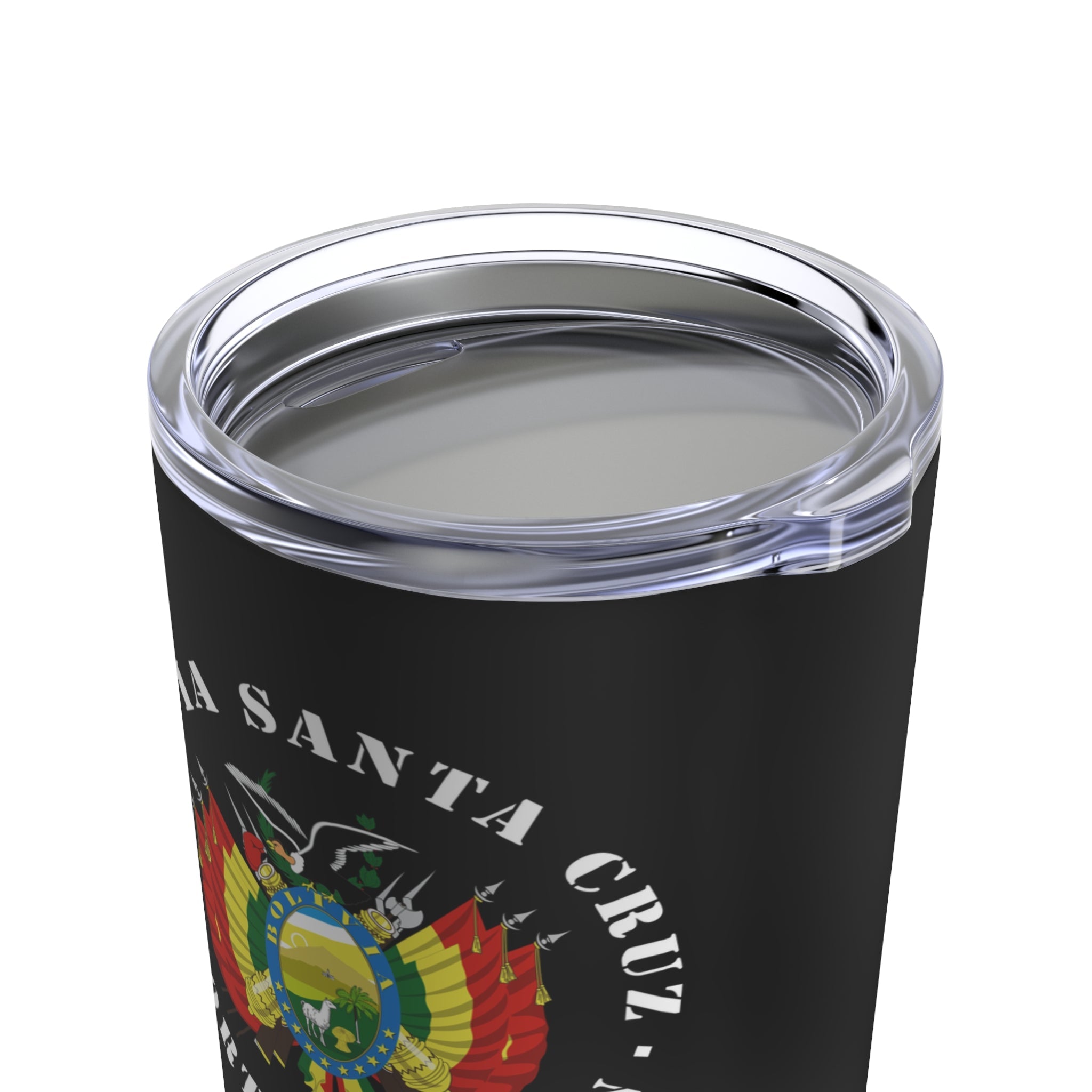 Bolivia Santa Cruz North Mission Flag Logo Tumbler 20oz Black - Latter-Day Saint LDS Missionary Gift - Book of Mormon